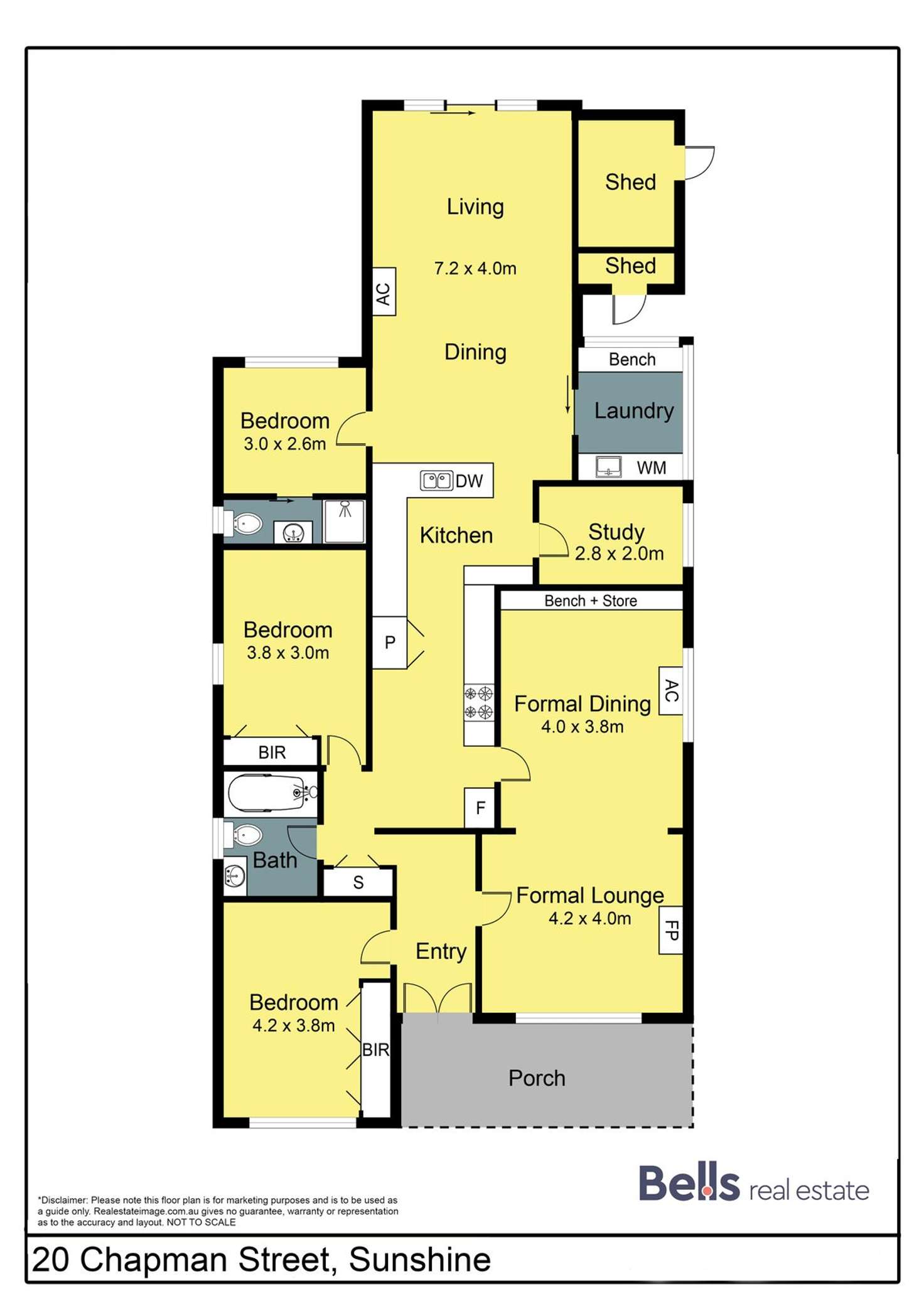 Floorplan of Homely house listing, 20 Chapman Street, Sunshine VIC 3020