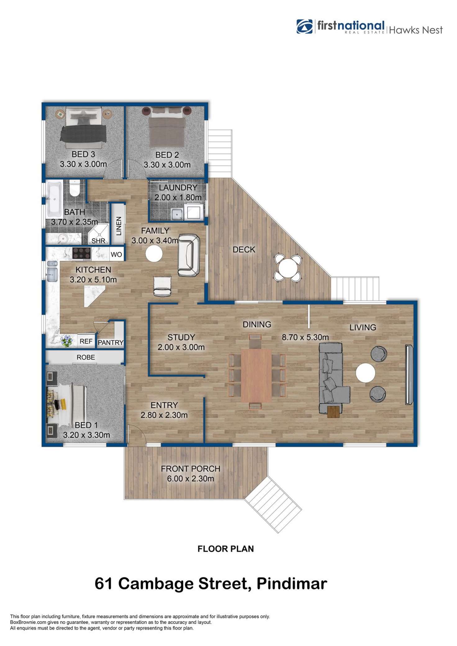 Floorplan of Homely house listing, 61 Cambage Street, Pindimar NSW 2324