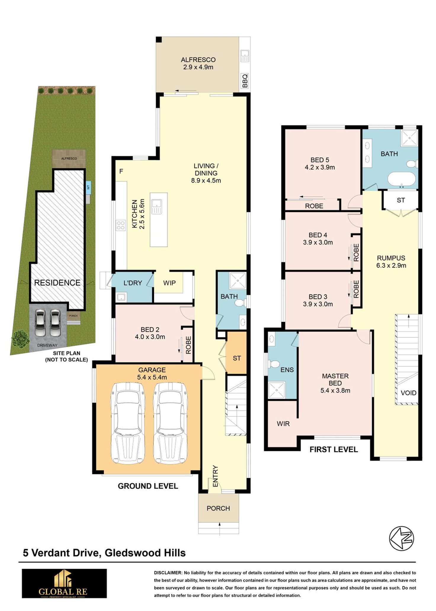 Floorplan of Homely house listing, 5A Verdant Drive, Gledswood Hills NSW 2557
