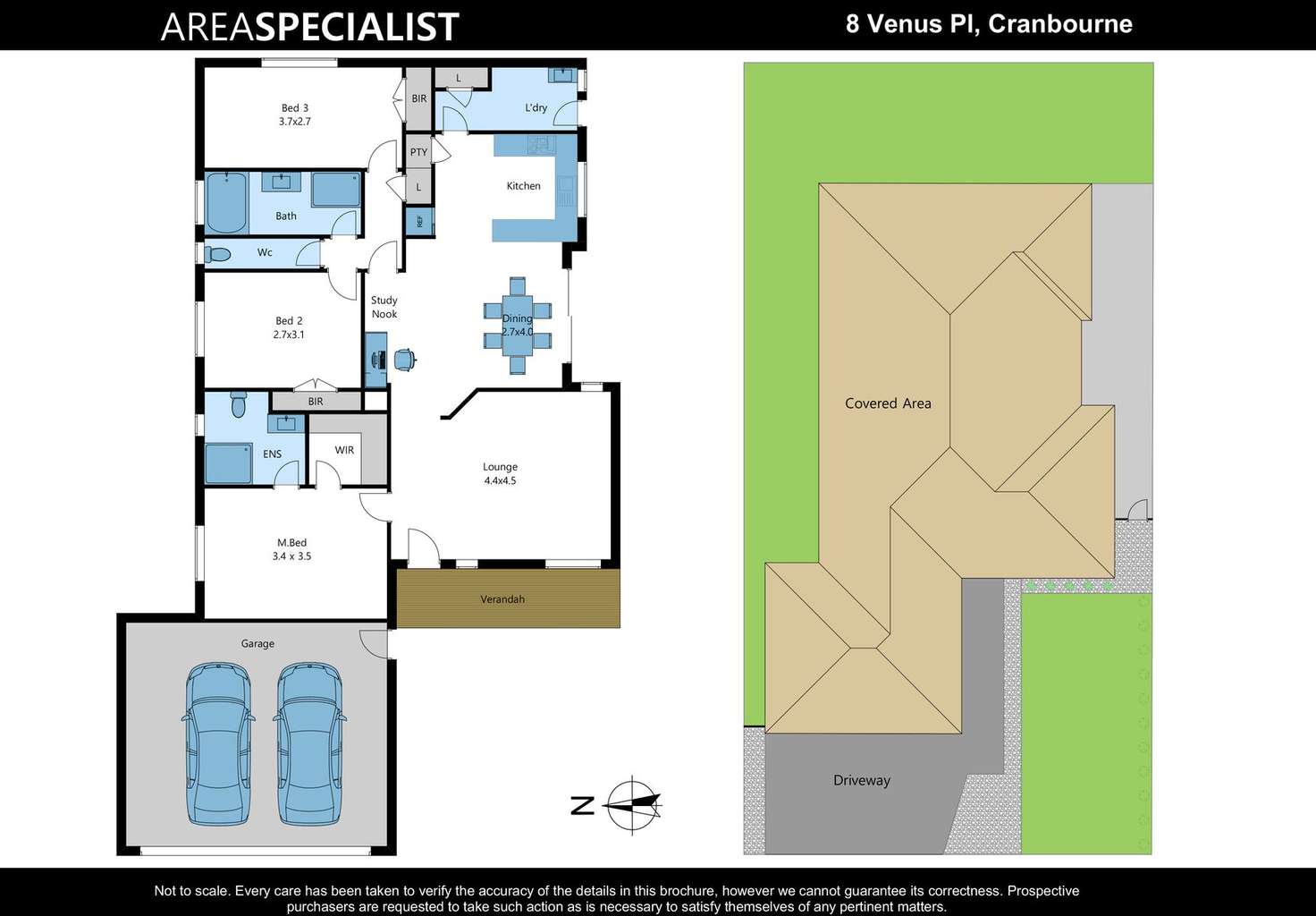 Floorplan of Homely house listing, 8 Venus Place, Cranbourne VIC 3977