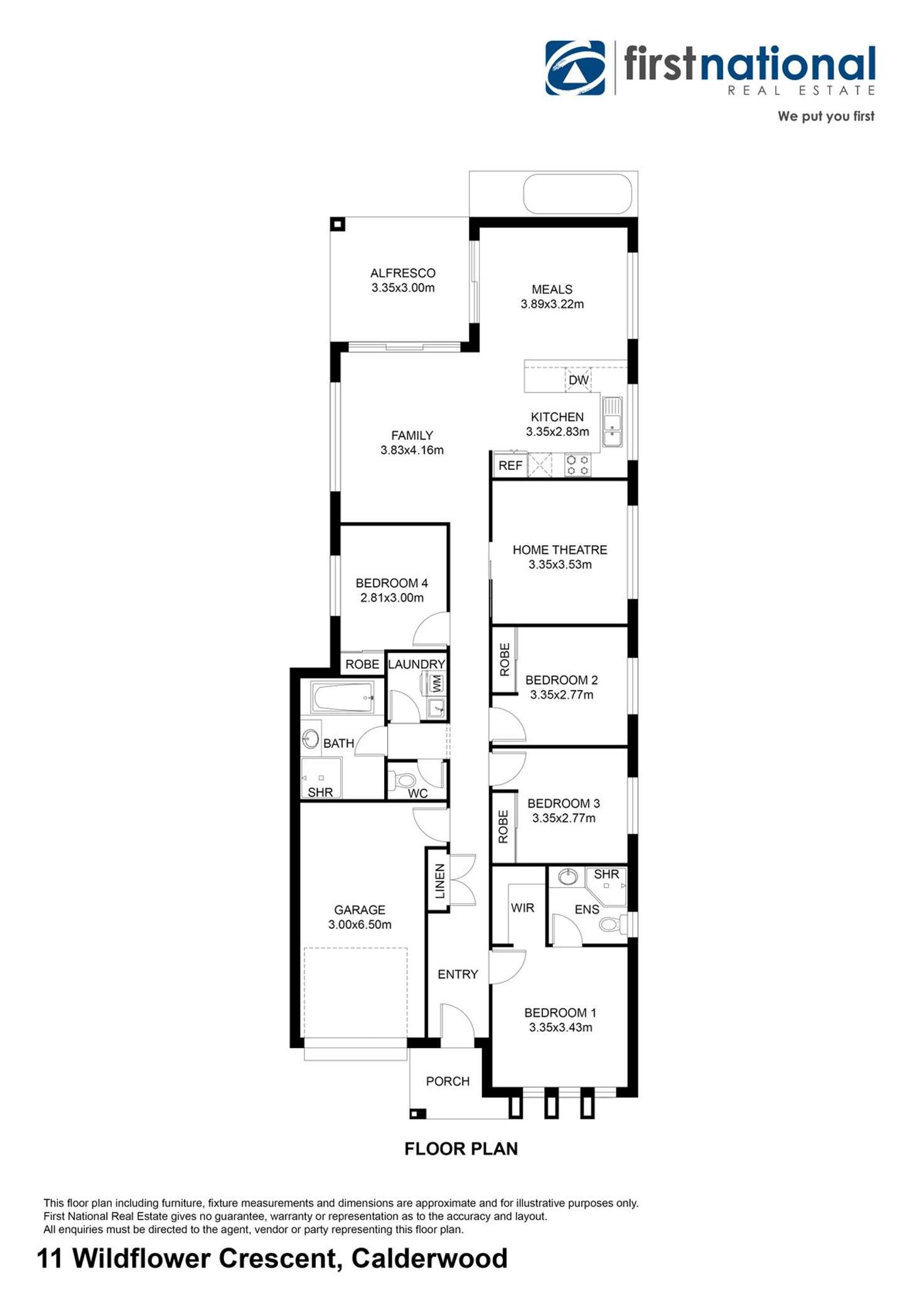 Floorplan of Homely house listing, 11 Wildflower Crescent, Calderwood NSW 2527