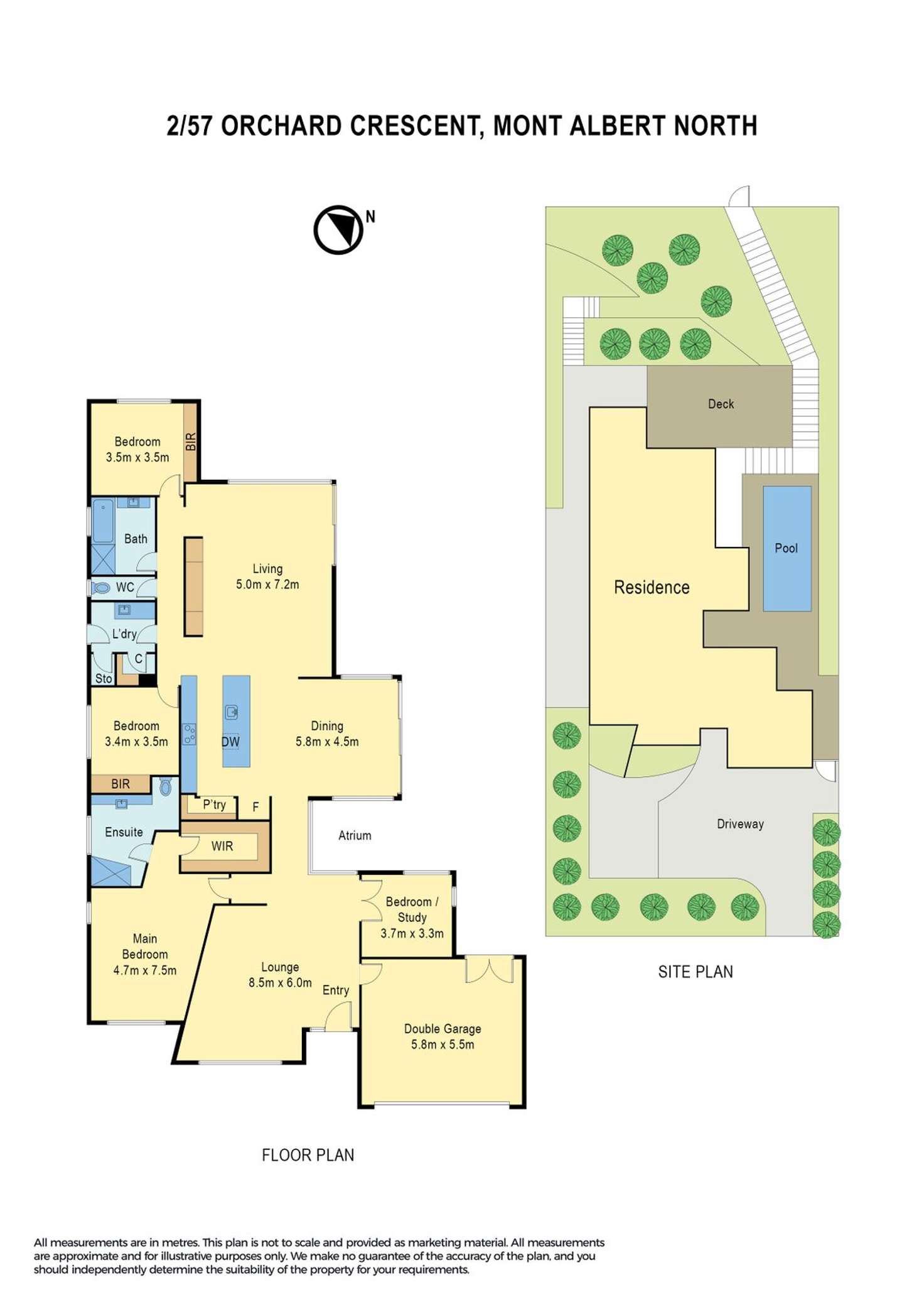 Floorplan of Homely house listing, 2/57 Orchard Crescent, Mont Albert North VIC 3129