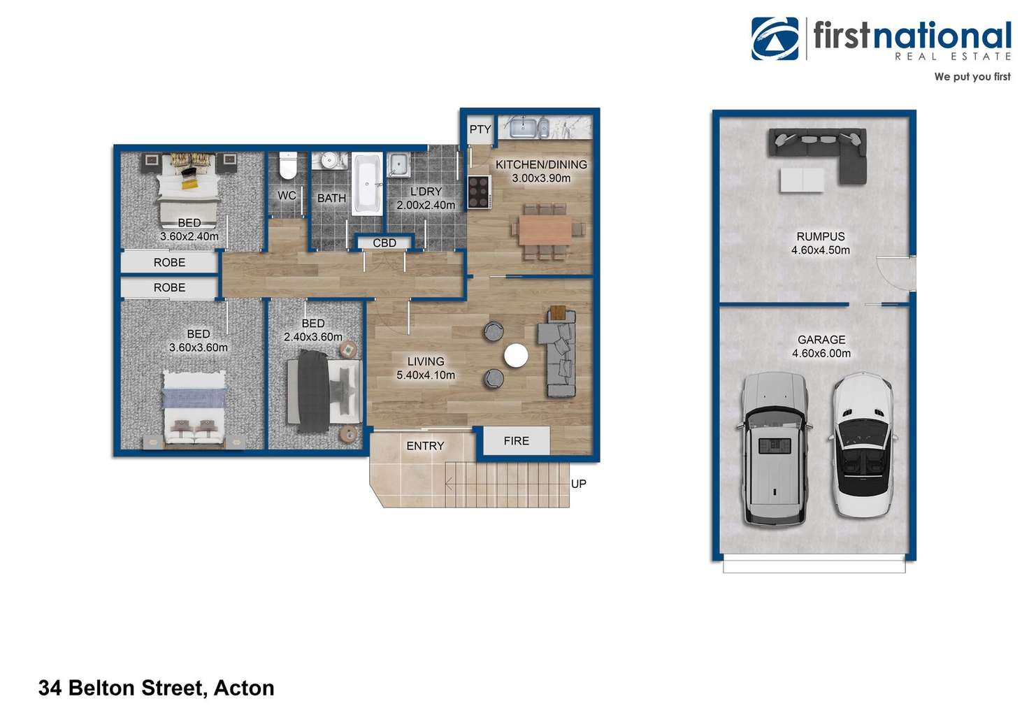 Floorplan of Homely house listing, 34 Belton Street, Acton TAS 7320