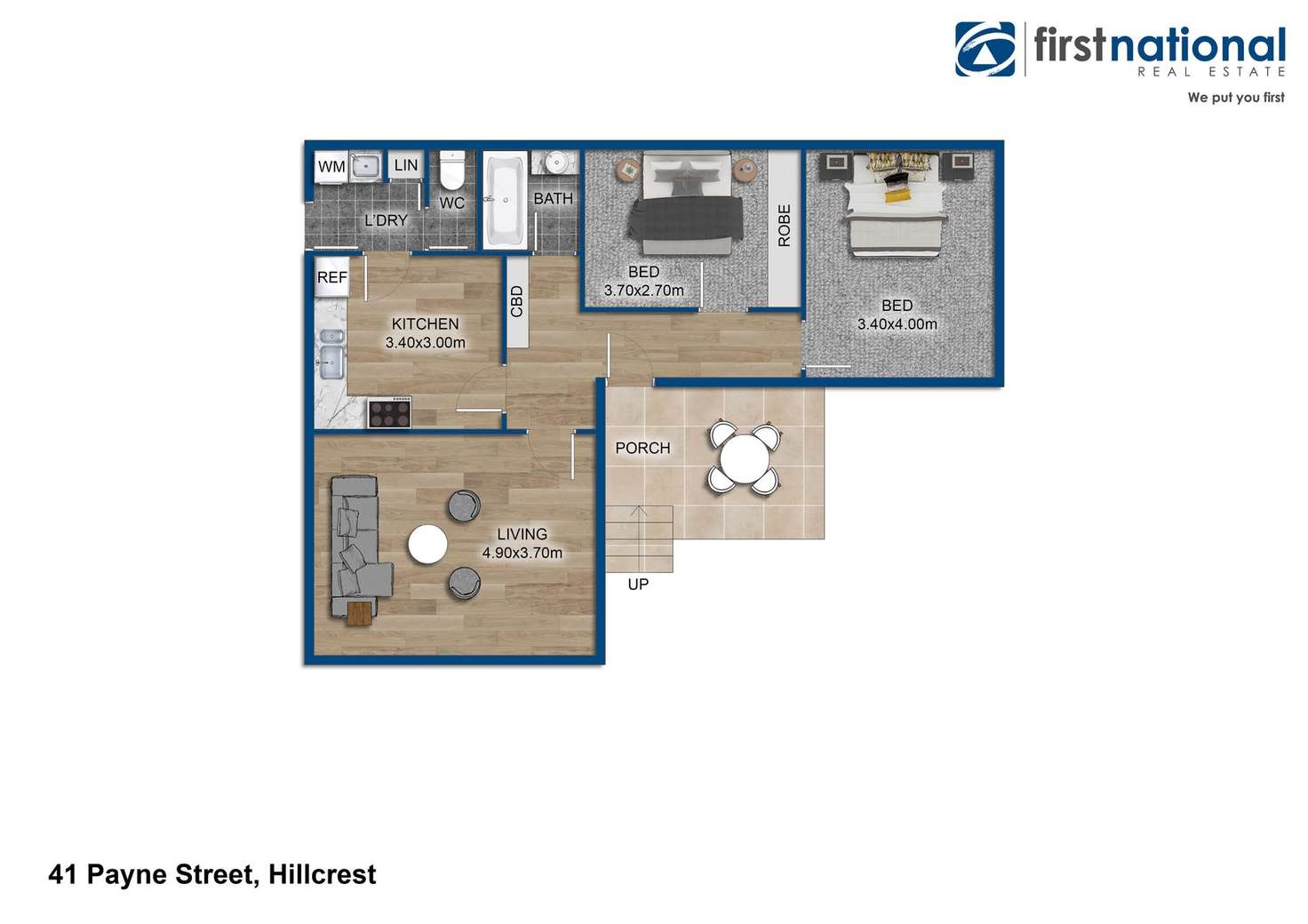 Floorplan of Homely house listing, 41 Payne Street, Hillcrest TAS 7320