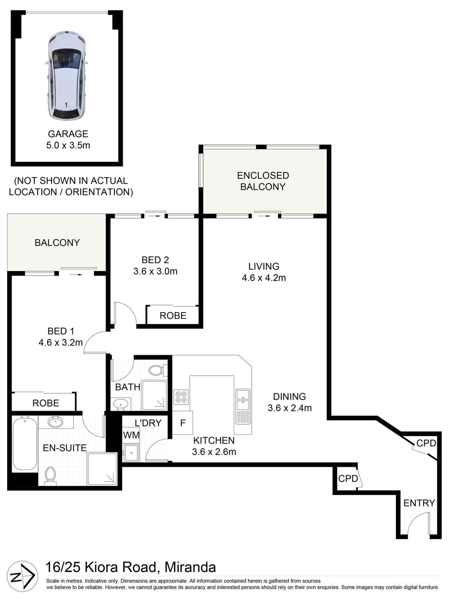 Floorplan of Homely apartment listing, 16/25-27 Kiora Road, Miranda NSW 2228