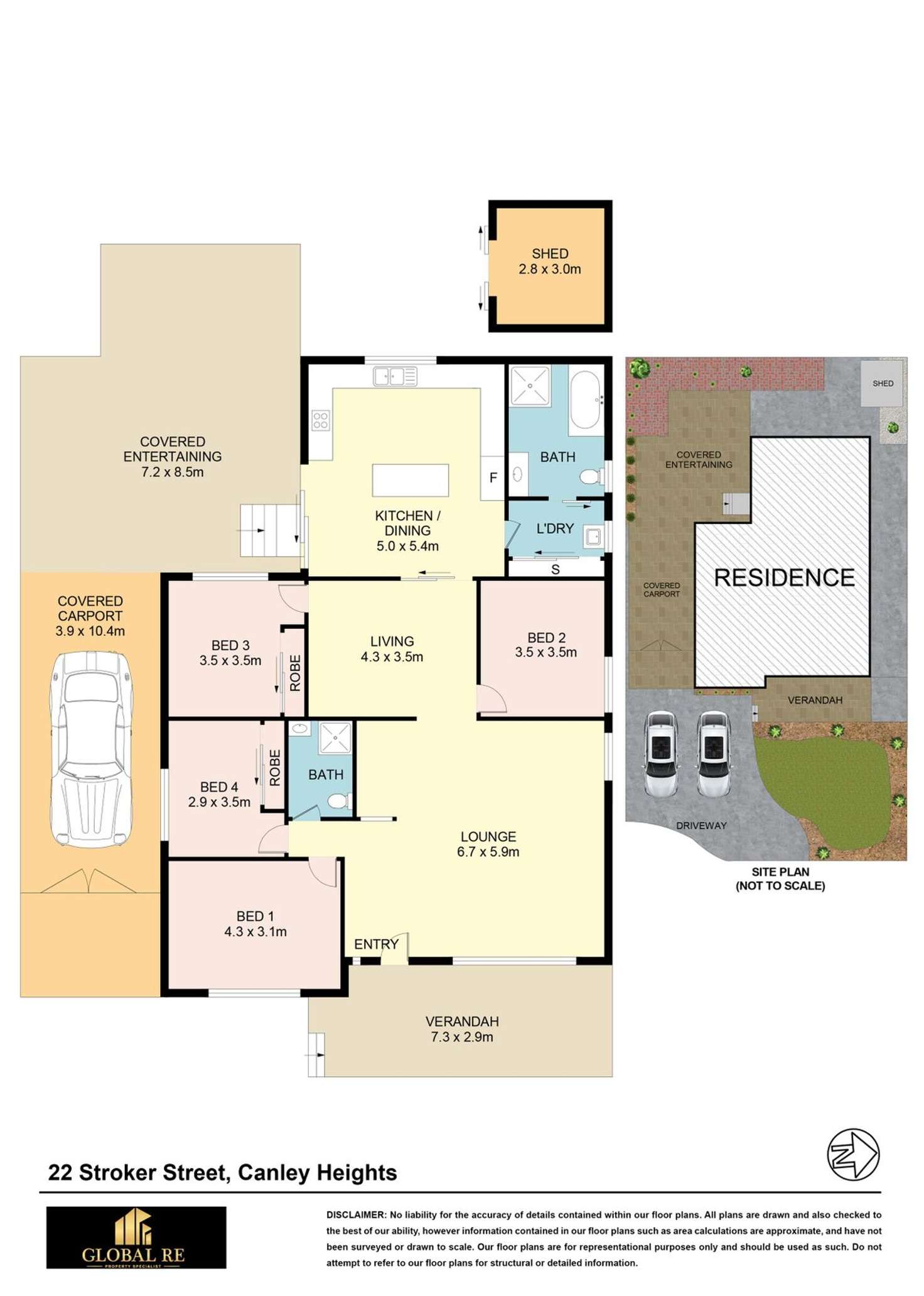 Floorplan of Homely house listing, 22 Stroker St, Canley Heights NSW 2166