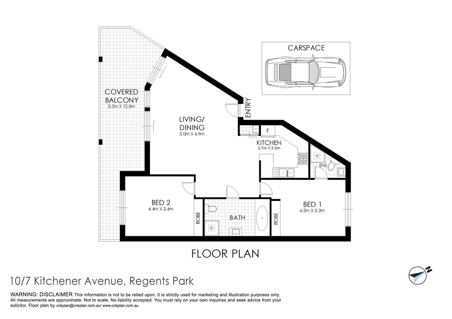 Floorplan of Homely apartment listing, 10/7-11 Kitchener Avenue, Regents Park NSW 2143