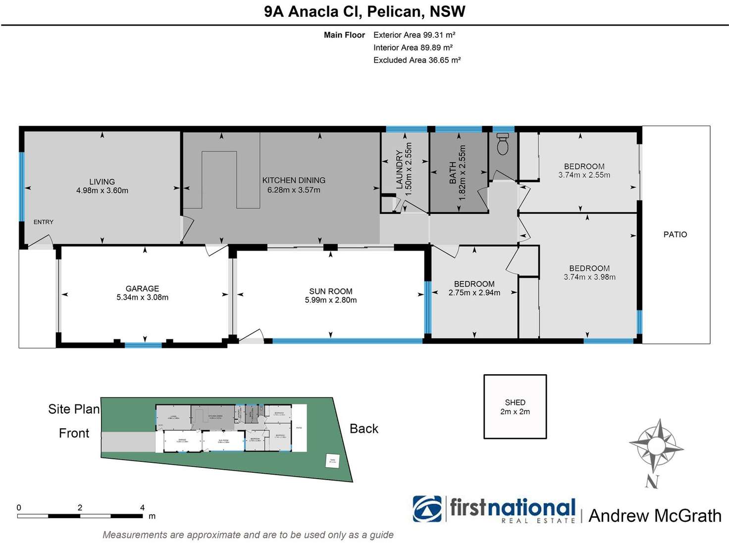 Floorplan of Homely house listing, 9A Anacla Close, Pelican NSW 2281