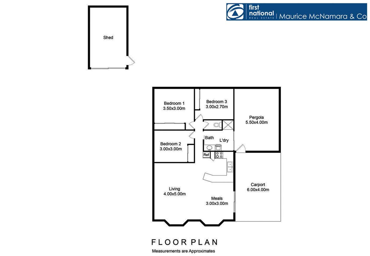 Floorplan of Homely townhouse listing, 2A Exhibition Street, Numurkah VIC 3636