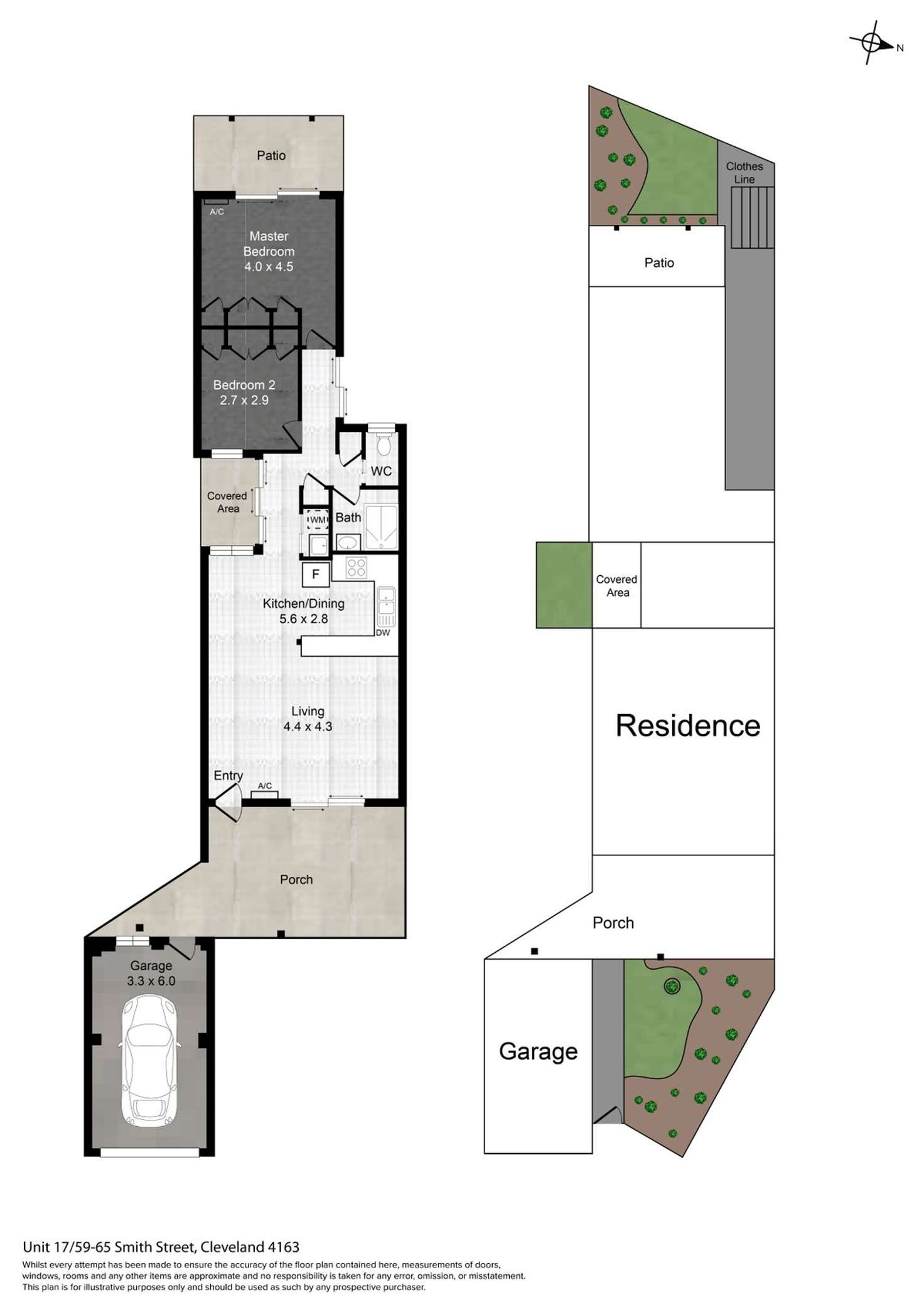Floorplan of Homely unit listing, 17/59-65 Smith Street, Cleveland QLD 4163