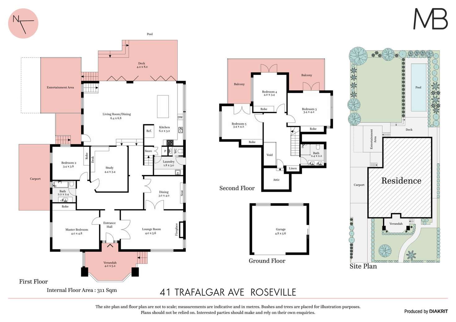 Floorplan of Homely house listing, 41 Trafalgar Avenue, Roseville NSW 2069