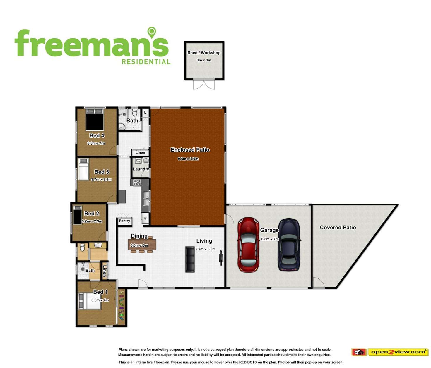 Floorplan of Homely house listing, 4 Marvin Close, White Rock QLD 4868