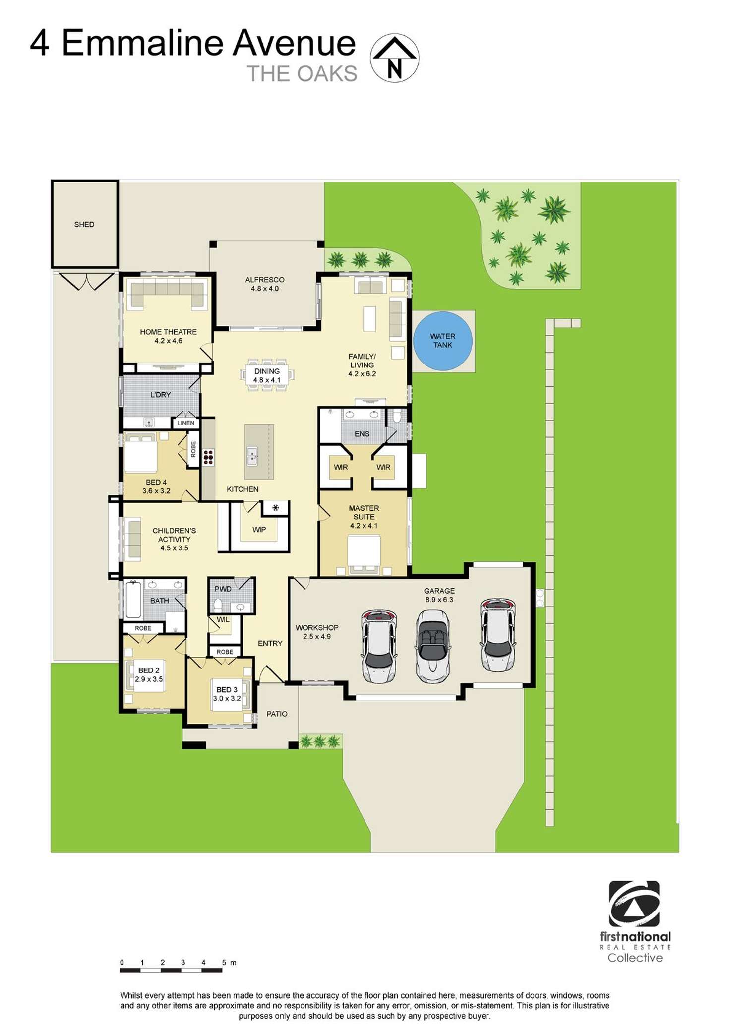 Floorplan of Homely house listing, 4 Emmaline Avenue, The Oaks NSW 2570