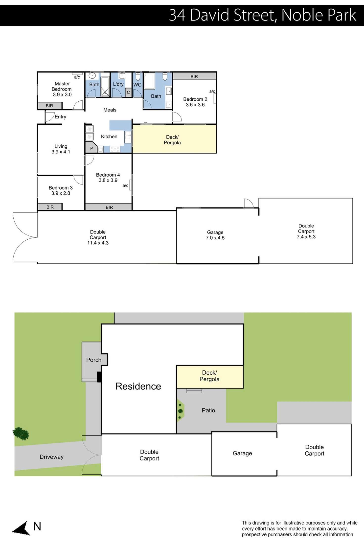 Floorplan of Homely house listing, 34 David Street, Noble Park VIC 3174