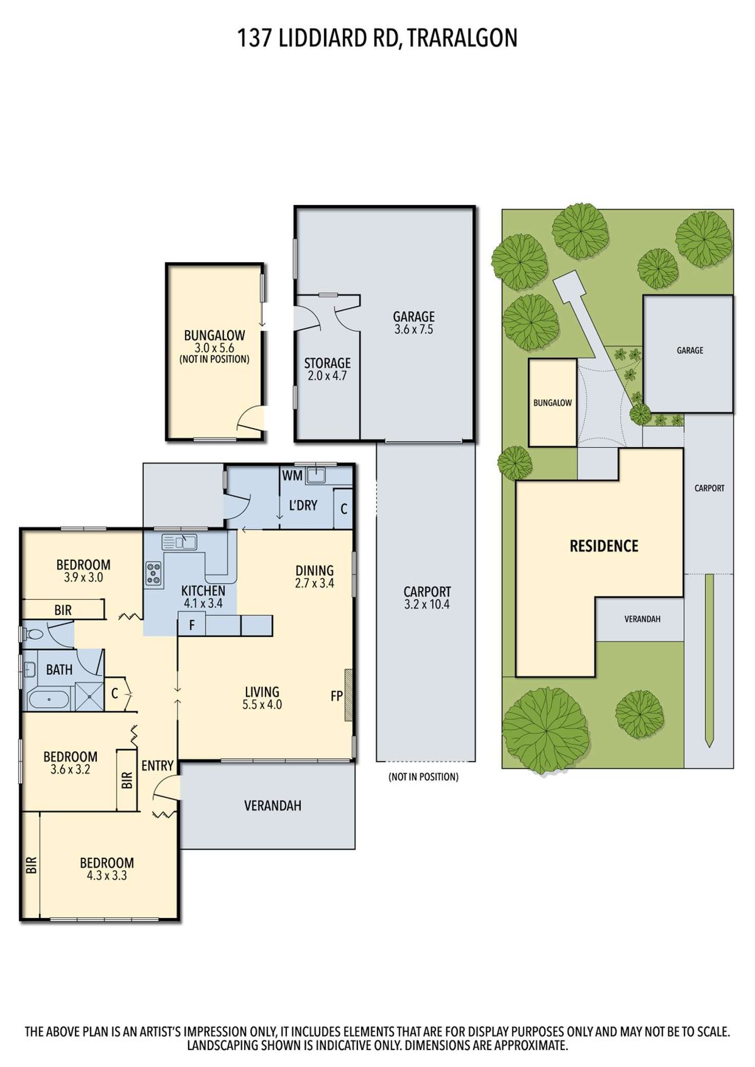 Floorplan of Homely house listing, 137 Liddiard Road, Traralgon VIC 3844