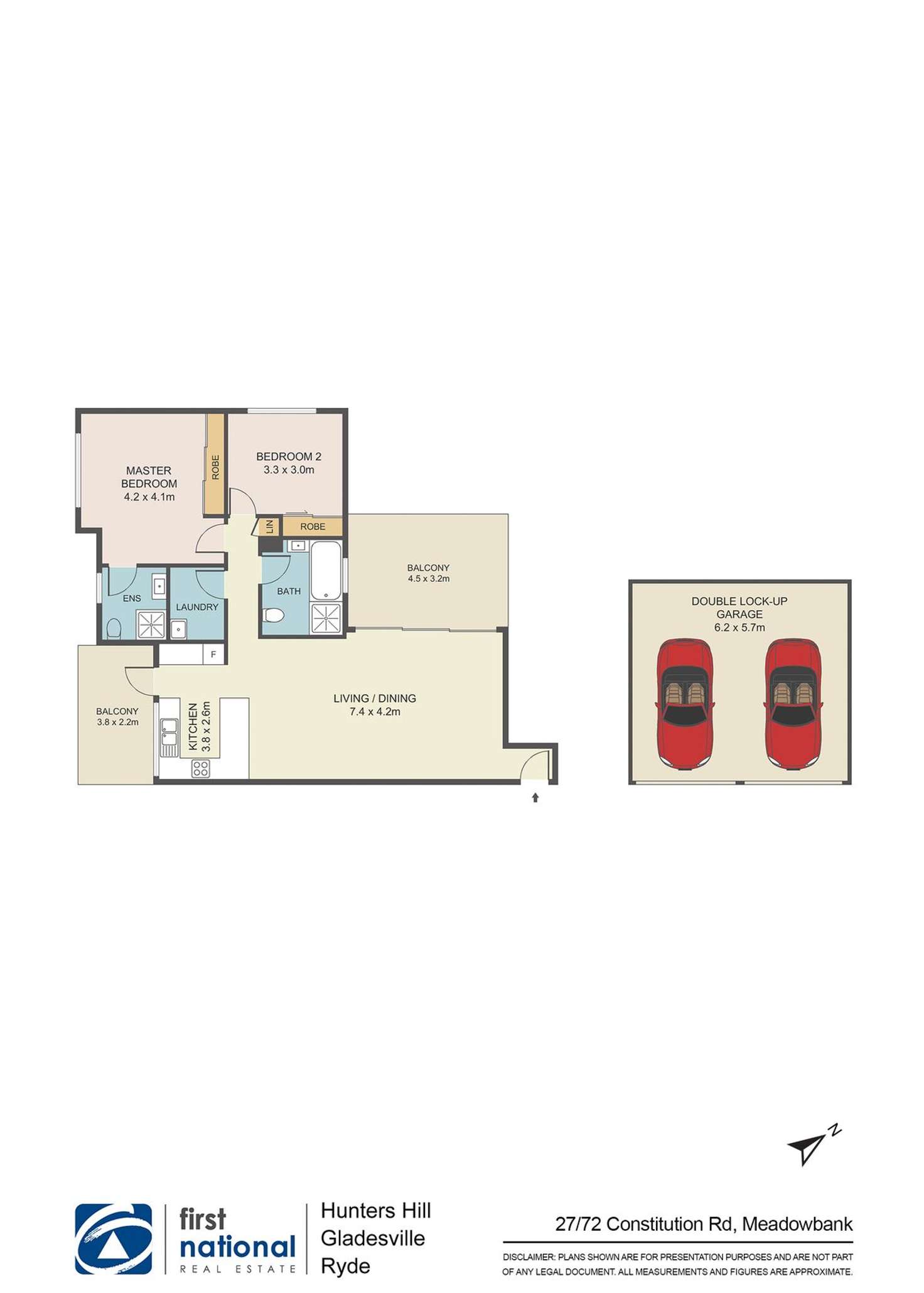 Floorplan of Homely apartment listing, 27/72 Constitution Road, Meadowbank NSW 2114