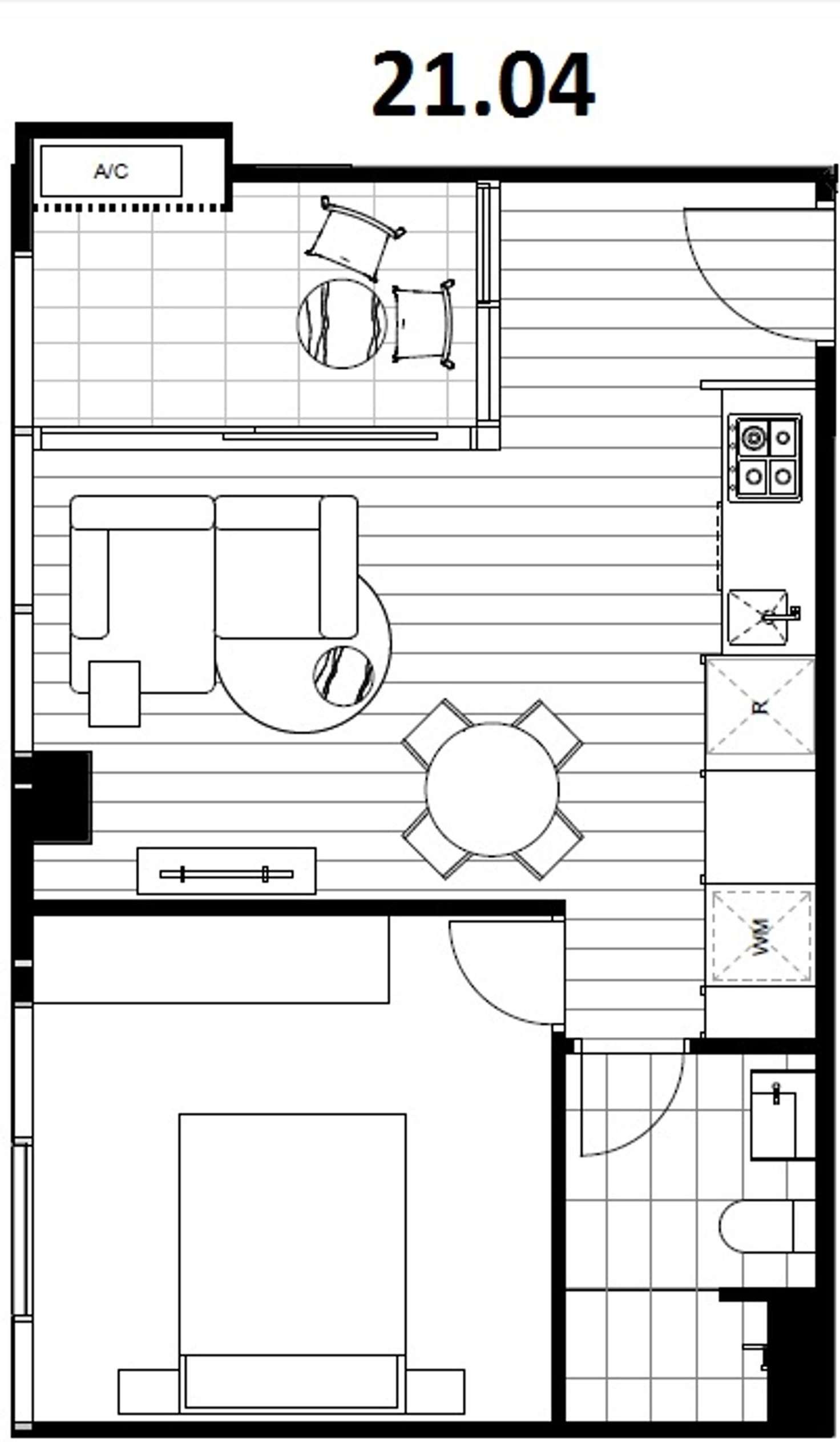 Floorplan of Homely apartment listing, Level20/8 Pearl River Road, Docklands VIC 3008