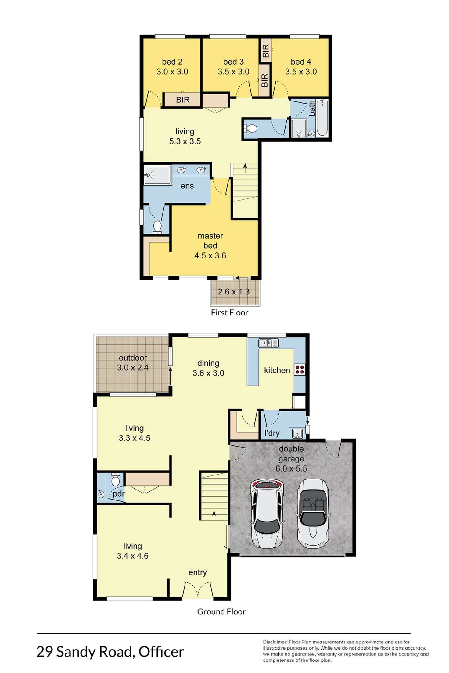 Floorplan of Homely house listing, 29 Sandy Road, Officer VIC 3809