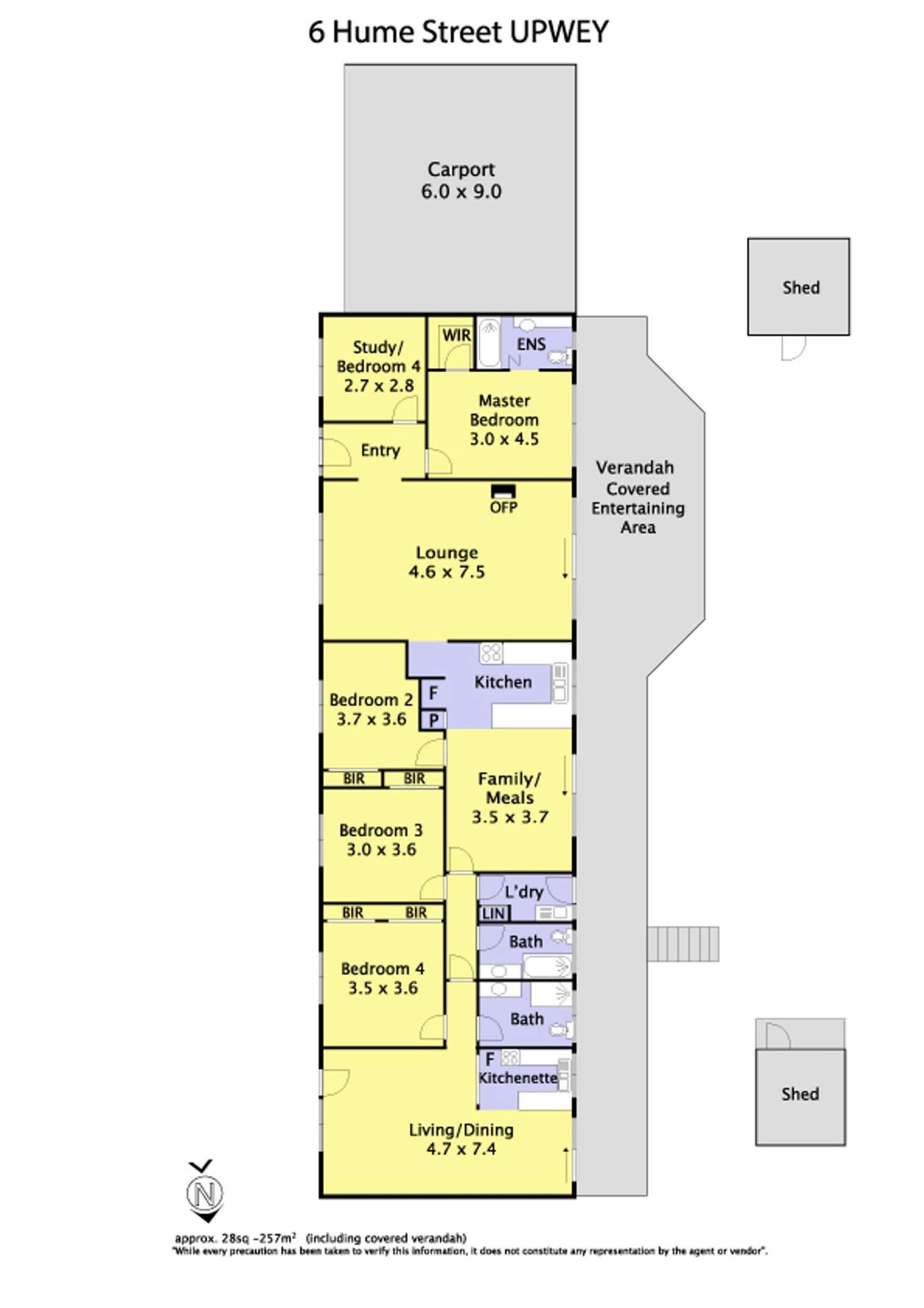 Floorplan of Homely house listing, 6 Hume Street, Upwey VIC 3158