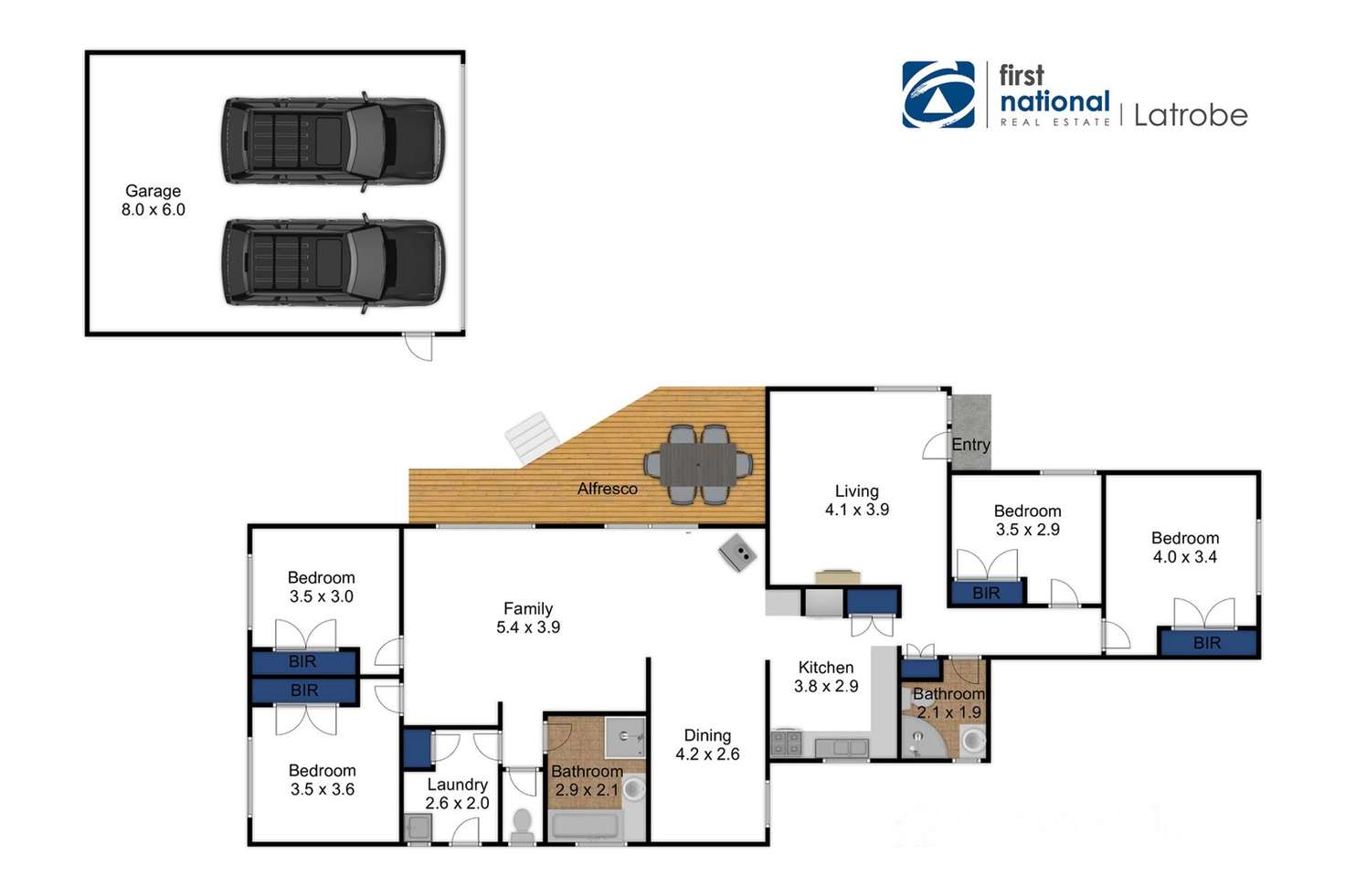 Floorplan of Homely house listing, 23 Gillies Crescent, Traralgon VIC 3844