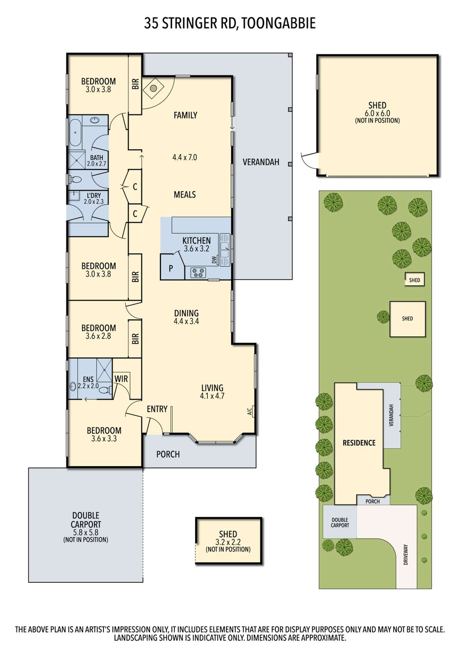 Floorplan of Homely house listing, 35 Stringers Road, Toongabbie VIC 3856