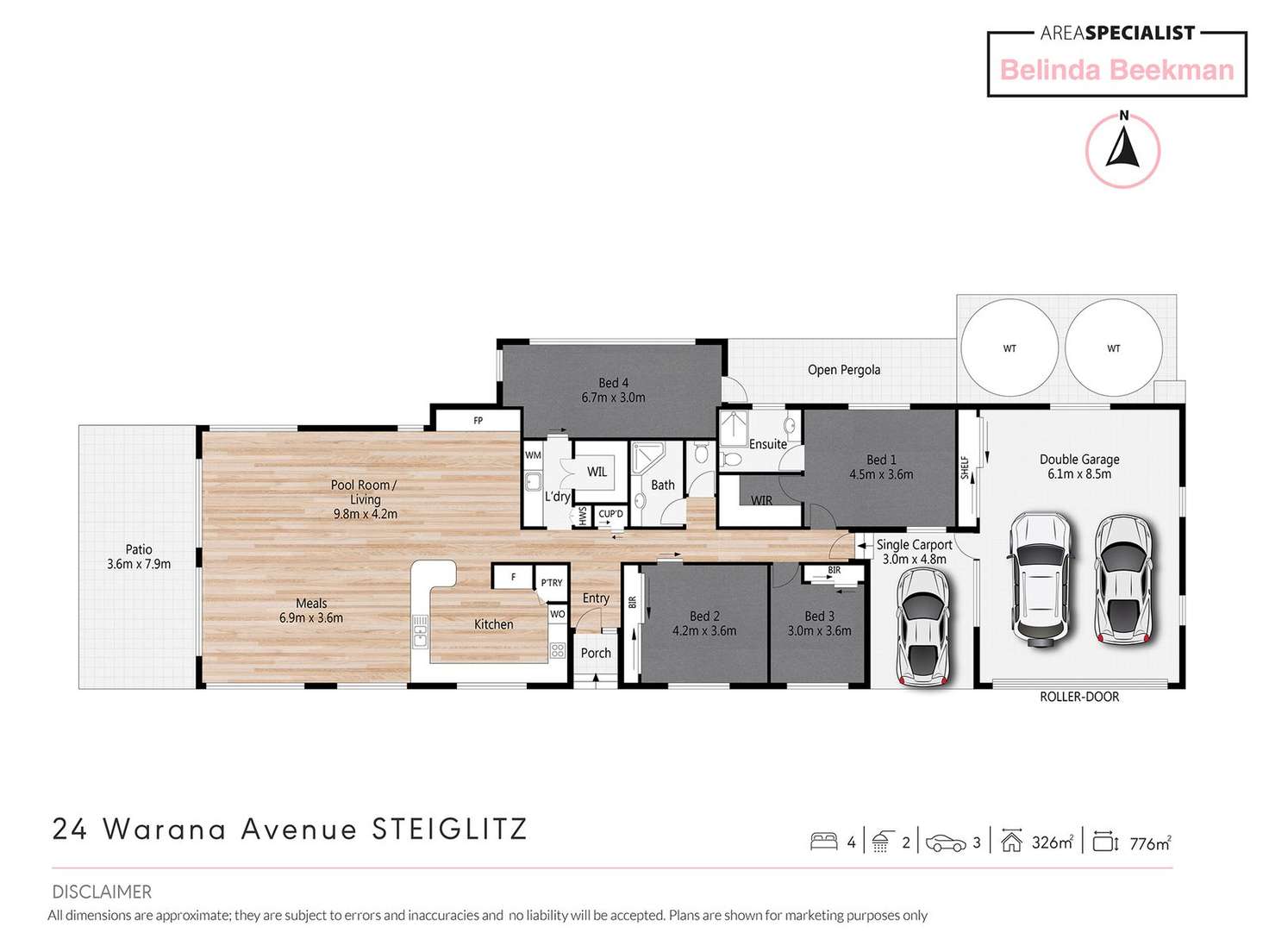 Floorplan of Homely house listing, 24 Warana Avenue, Steiglitz QLD 4207