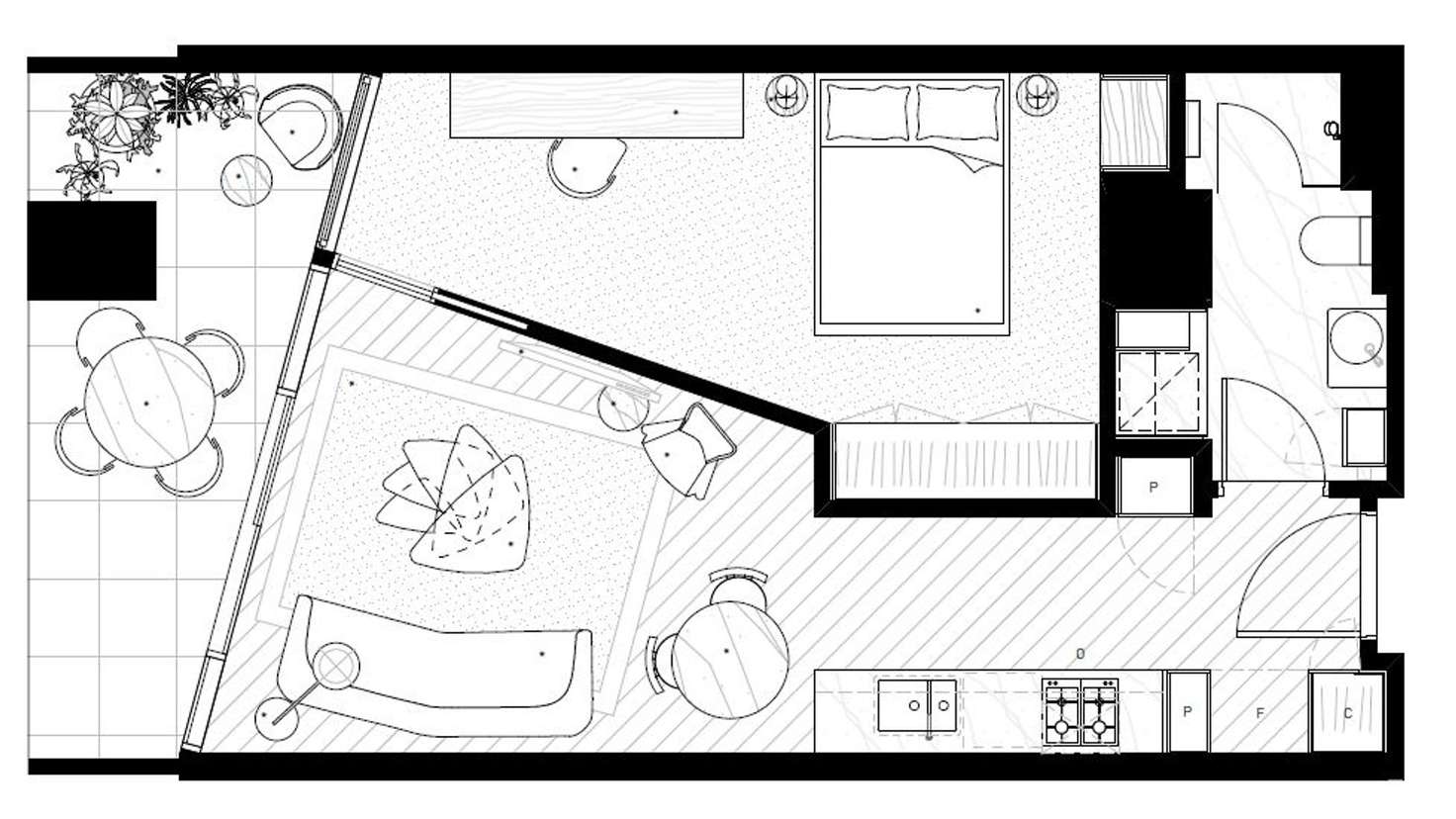 Floorplan of Homely apartment listing, 203/499 St Kilda Road, Melbourne VIC 3004