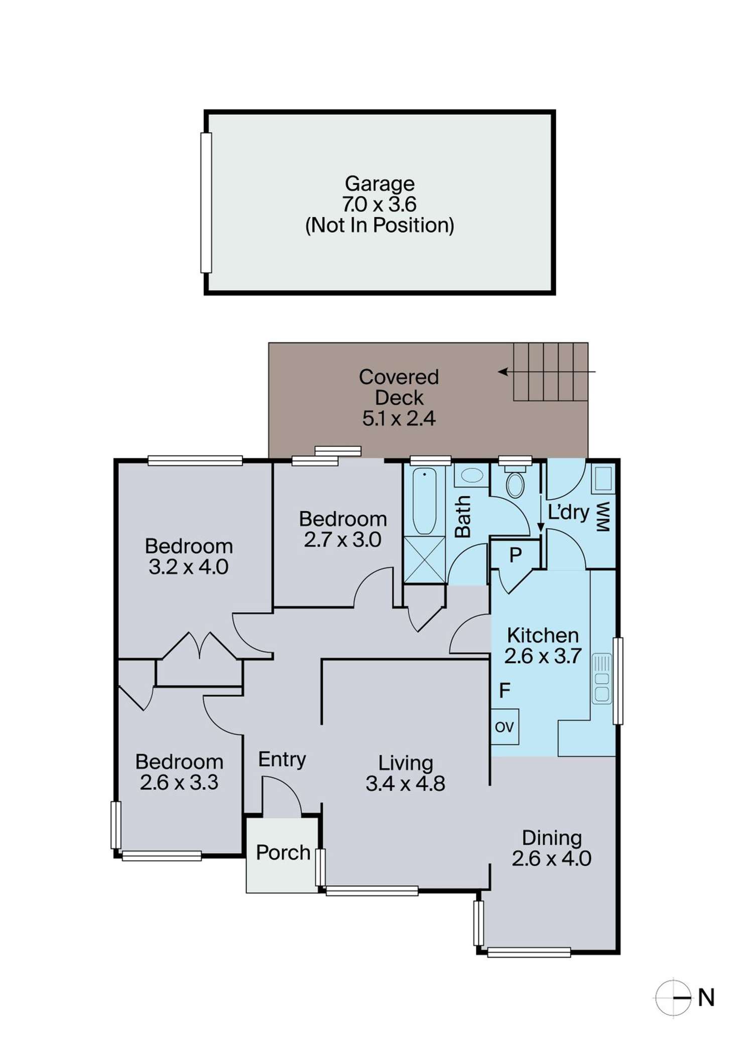 Floorplan of Homely unit listing, 40A Cornelius Drive, Wantirna South VIC 3152