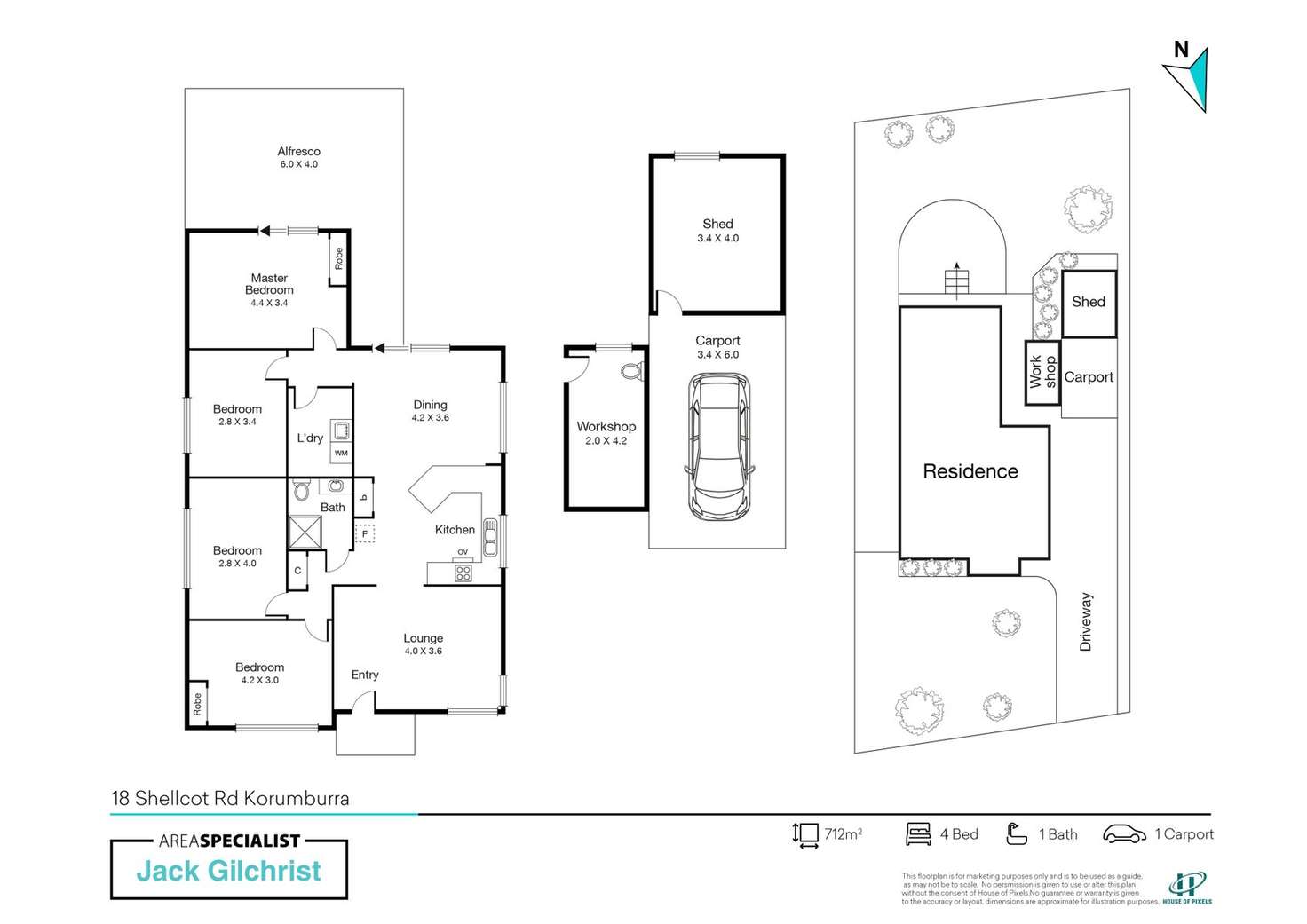 Floorplan of Homely house listing, 18 Shellcot Road, Korumburra VIC 3950