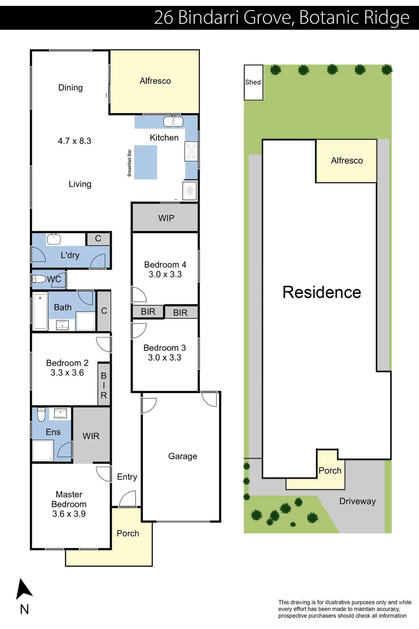 Floorplan of Homely house listing, 26 Bindarri Grove, Botanic Ridge VIC 3977
