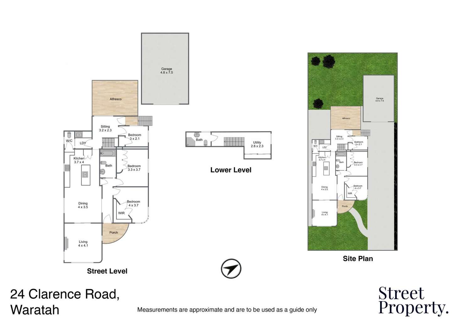Floorplan of Homely house listing, 24 Clarence Road, Waratah NSW 2298