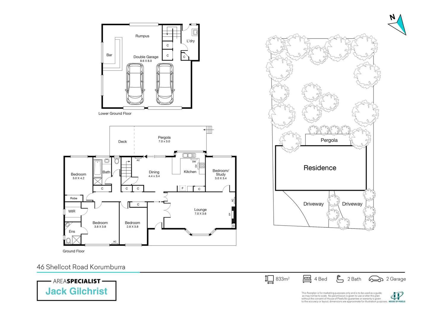 Floorplan of Homely house listing, 46 Shellcot Road, Korumburra VIC 3950
