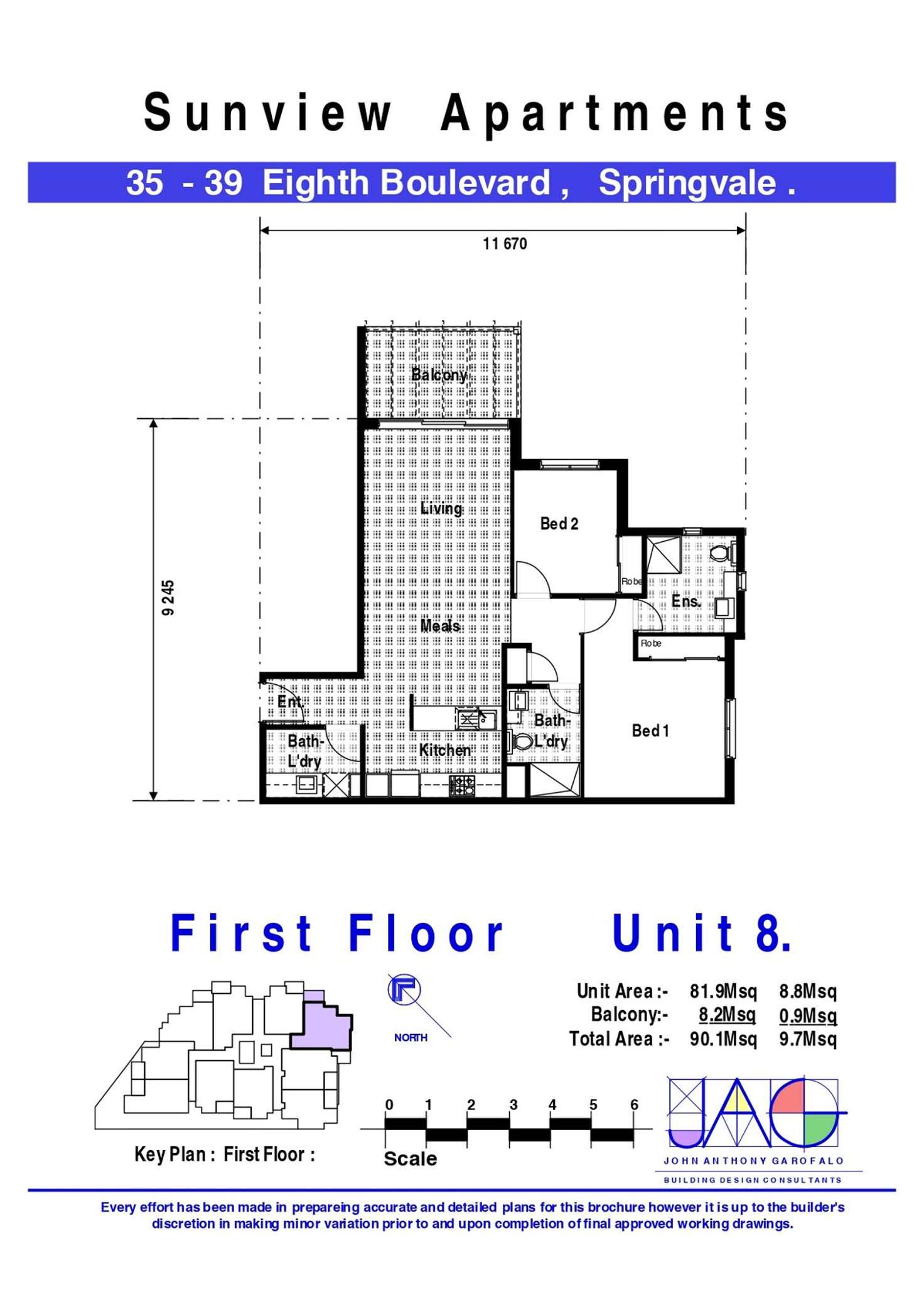 Floorplan of Homely apartment listing, 8/35-39 Eighth Boulevard, Springvale VIC 3171