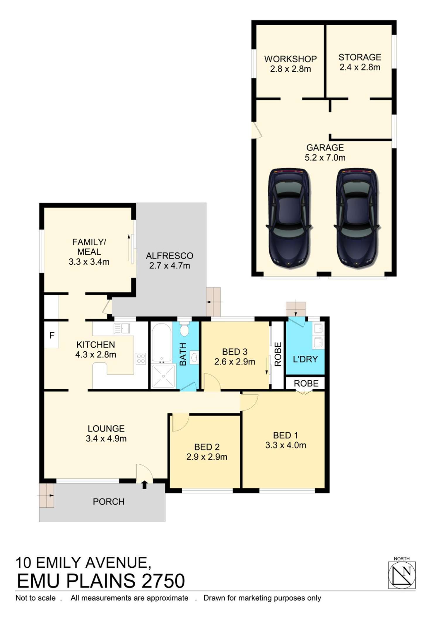 Floorplan of Homely house listing, 10 Emily Avenue, Emu Plains NSW 2750