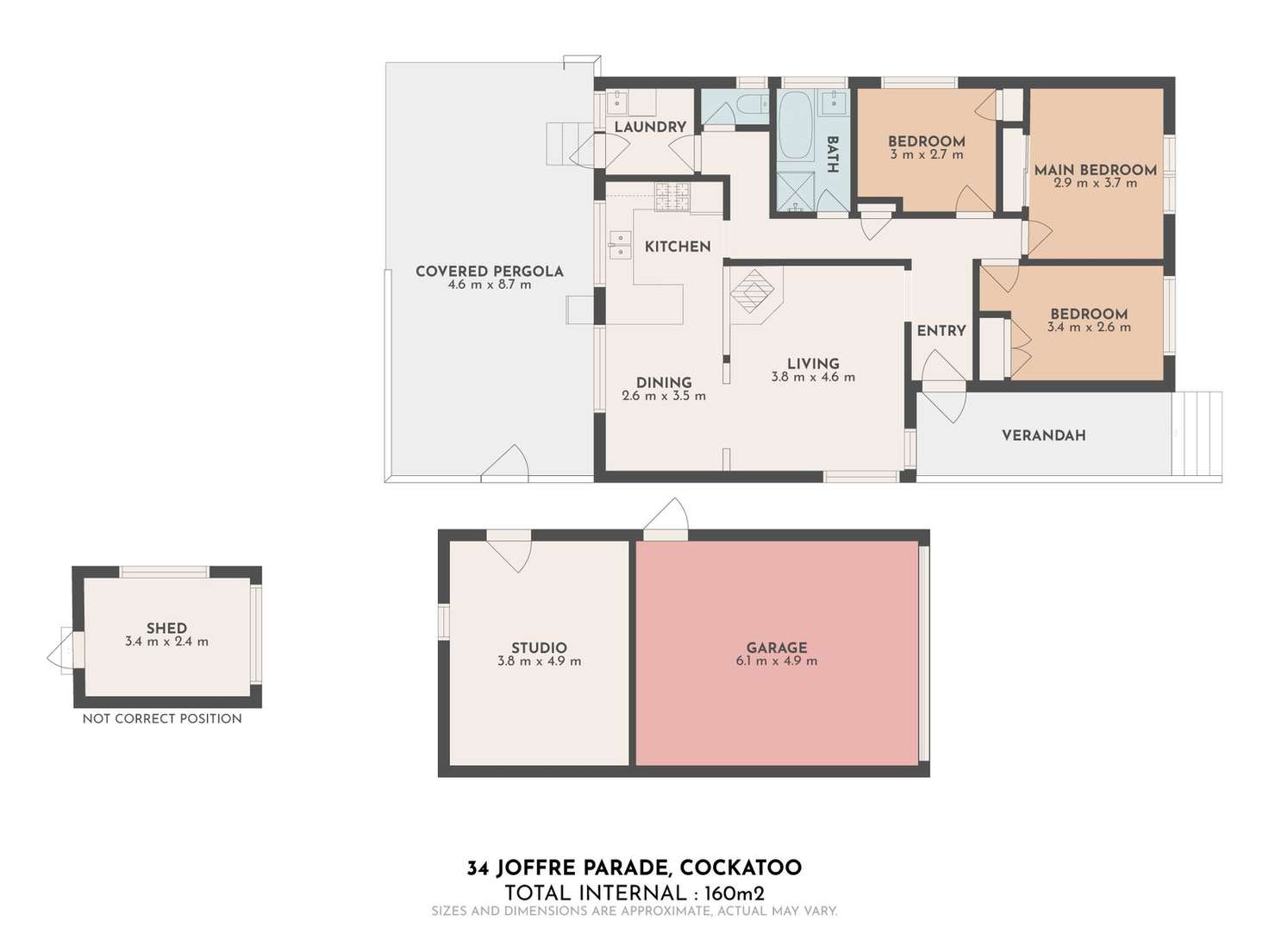Floorplan of Homely house listing, 34 Joffre Parade, Cockatoo VIC 3781