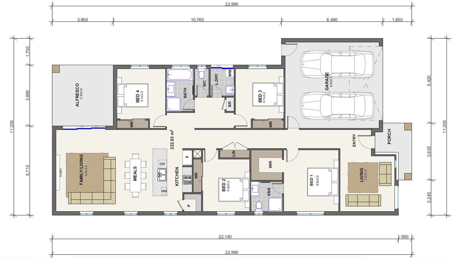Floorplan of Homely house listing, 23 Iceberg Road, Beaconsfield VIC 3807
