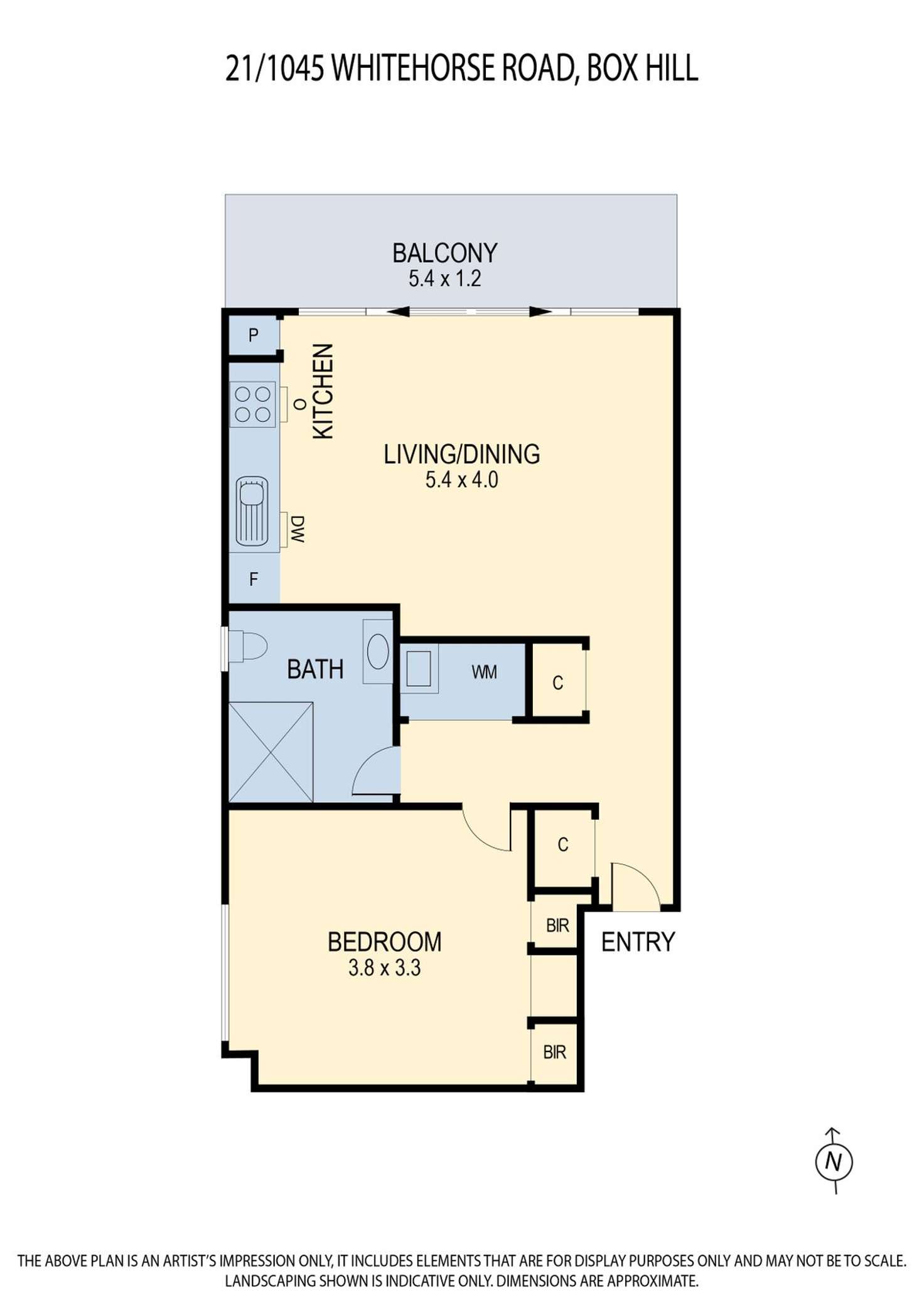 Floorplan of Homely apartment listing, 21/1045 WHITEHORSE ROAD, Box Hill VIC 3128