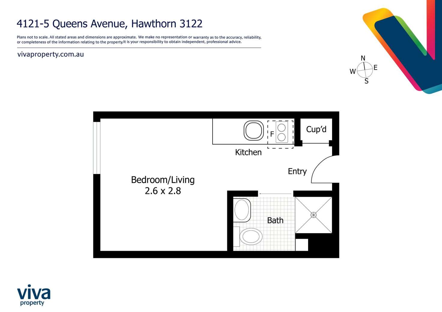 Floorplan of Homely apartment listing, 412/1-5 Queens Avenue, Hawthorn VIC 3122