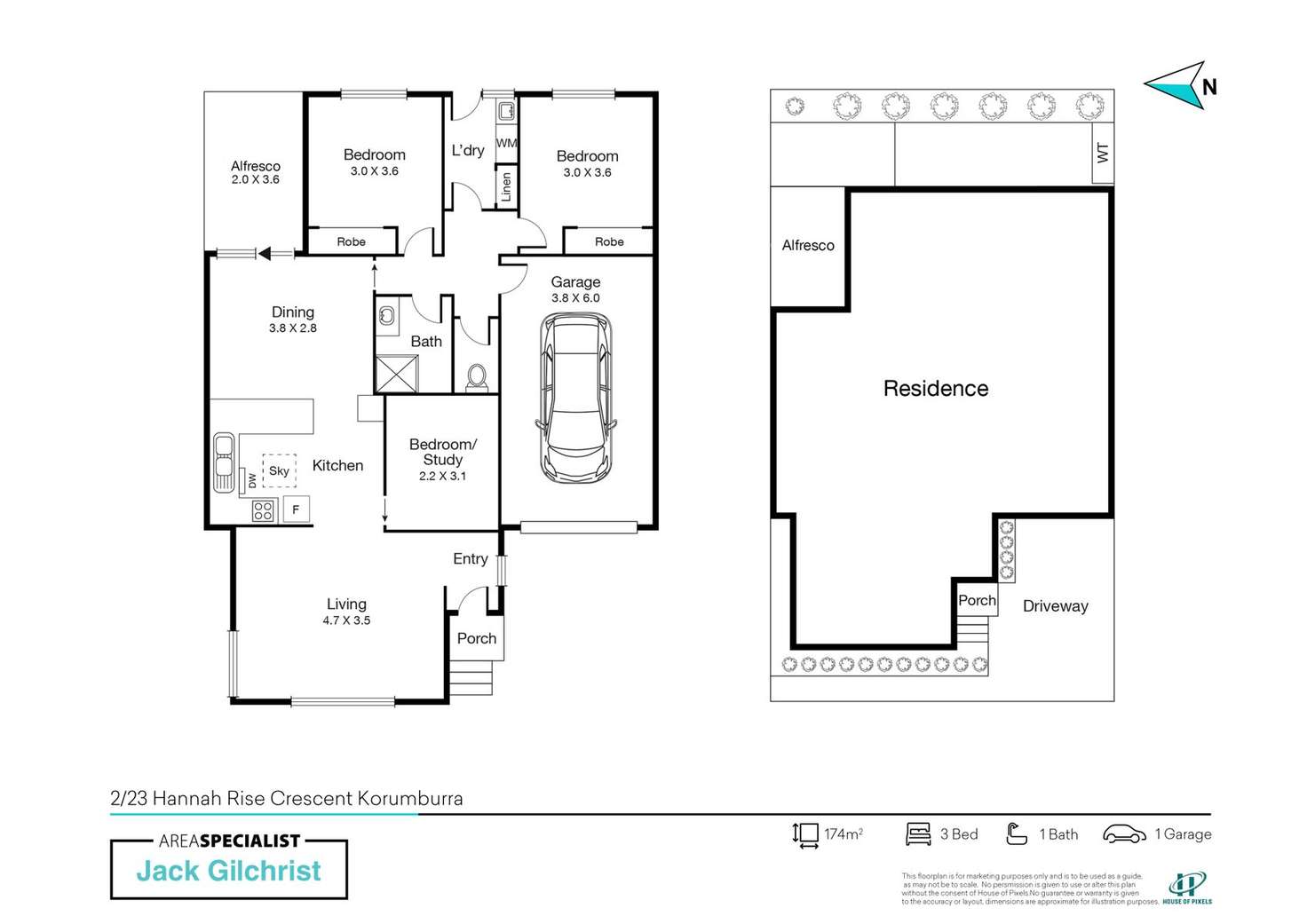 Floorplan of Homely unit listing, 2/23 Hannah Rise Crescent, Korumburra VIC 3950