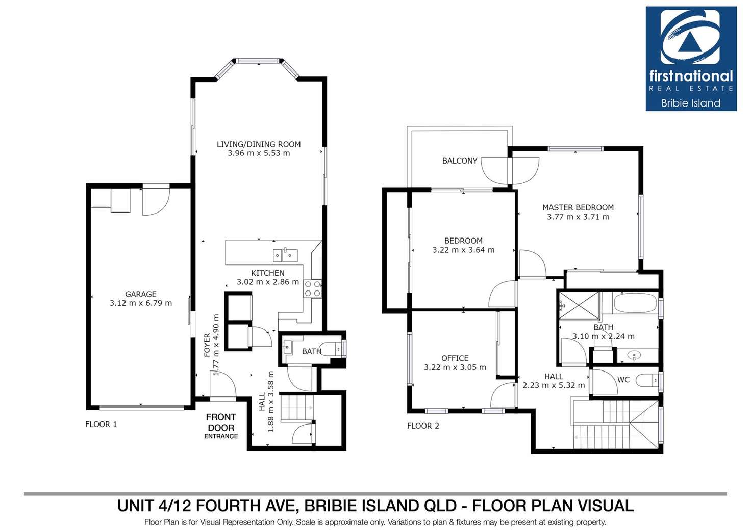 Floorplan of Homely unit listing, 4/12 Fourth Avenue, Bongaree QLD 4507