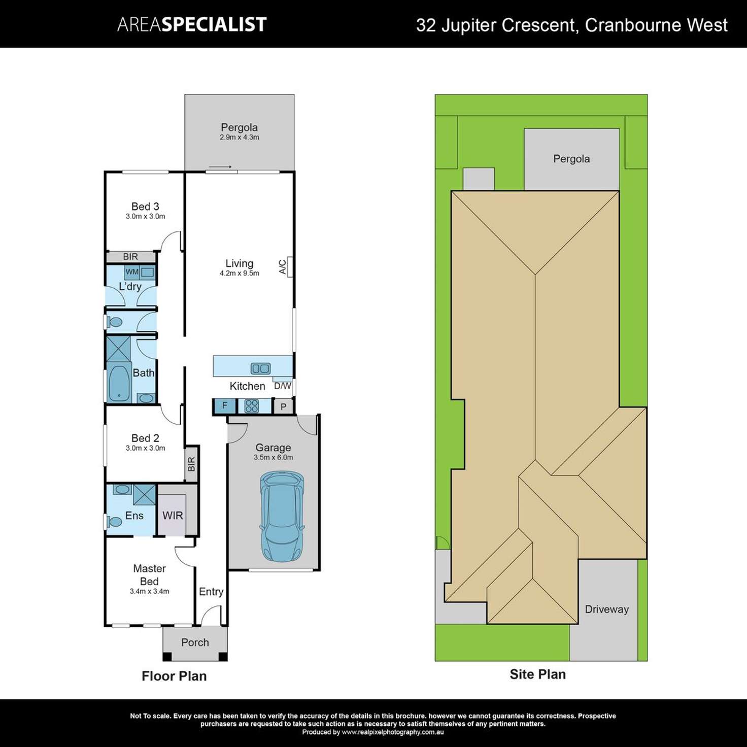 Floorplan of Homely house listing, 32 Jupiter Crescent, Cranbourne West VIC 3977