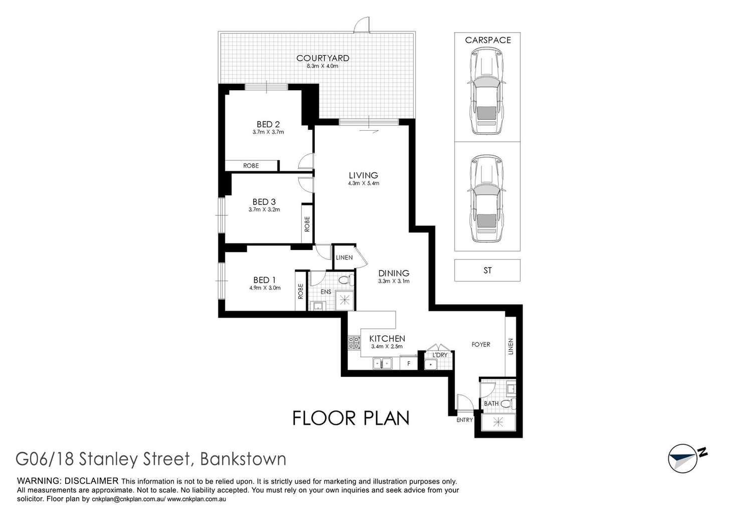 Floorplan of Homely apartment listing, 6/18 Stanley Street, Bankstown NSW 2200