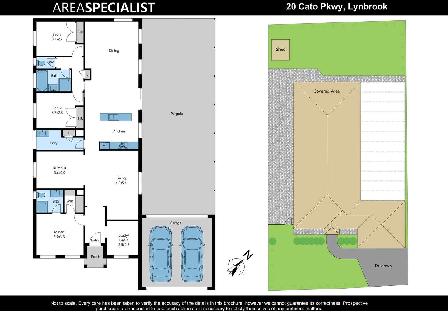 Floorplan of Homely house listing, 20 Cato Parkway, Lynbrook VIC 3975