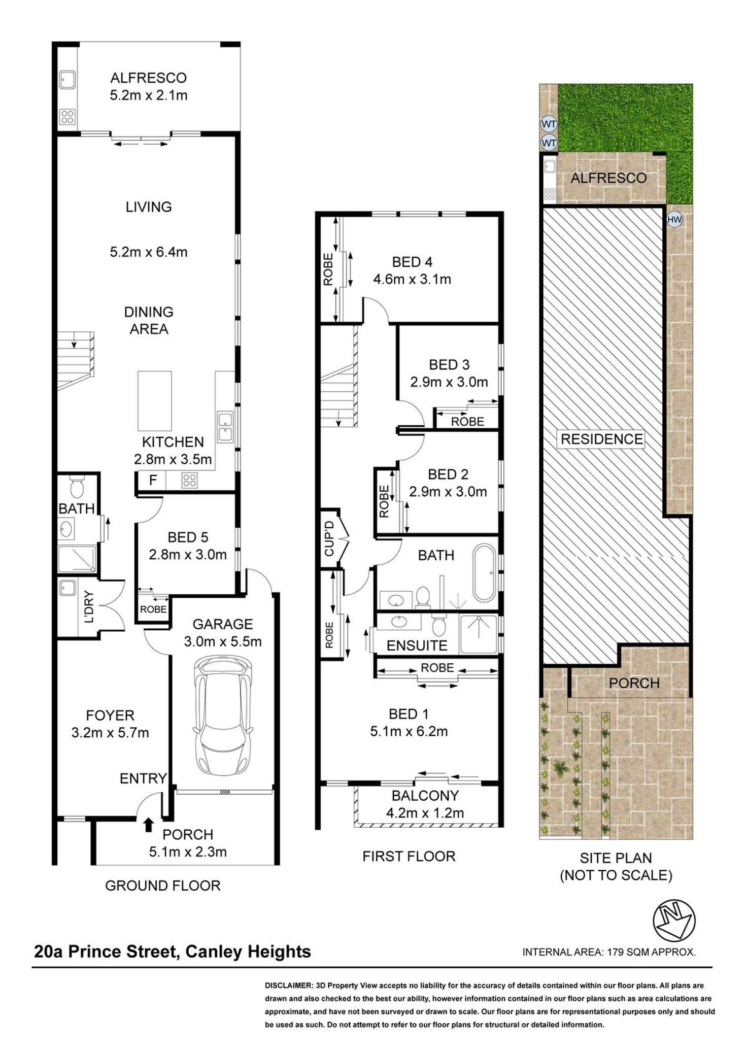 Floorplan of Homely semiDetached listing, 20A Prince St, Canley Heights NSW 2166