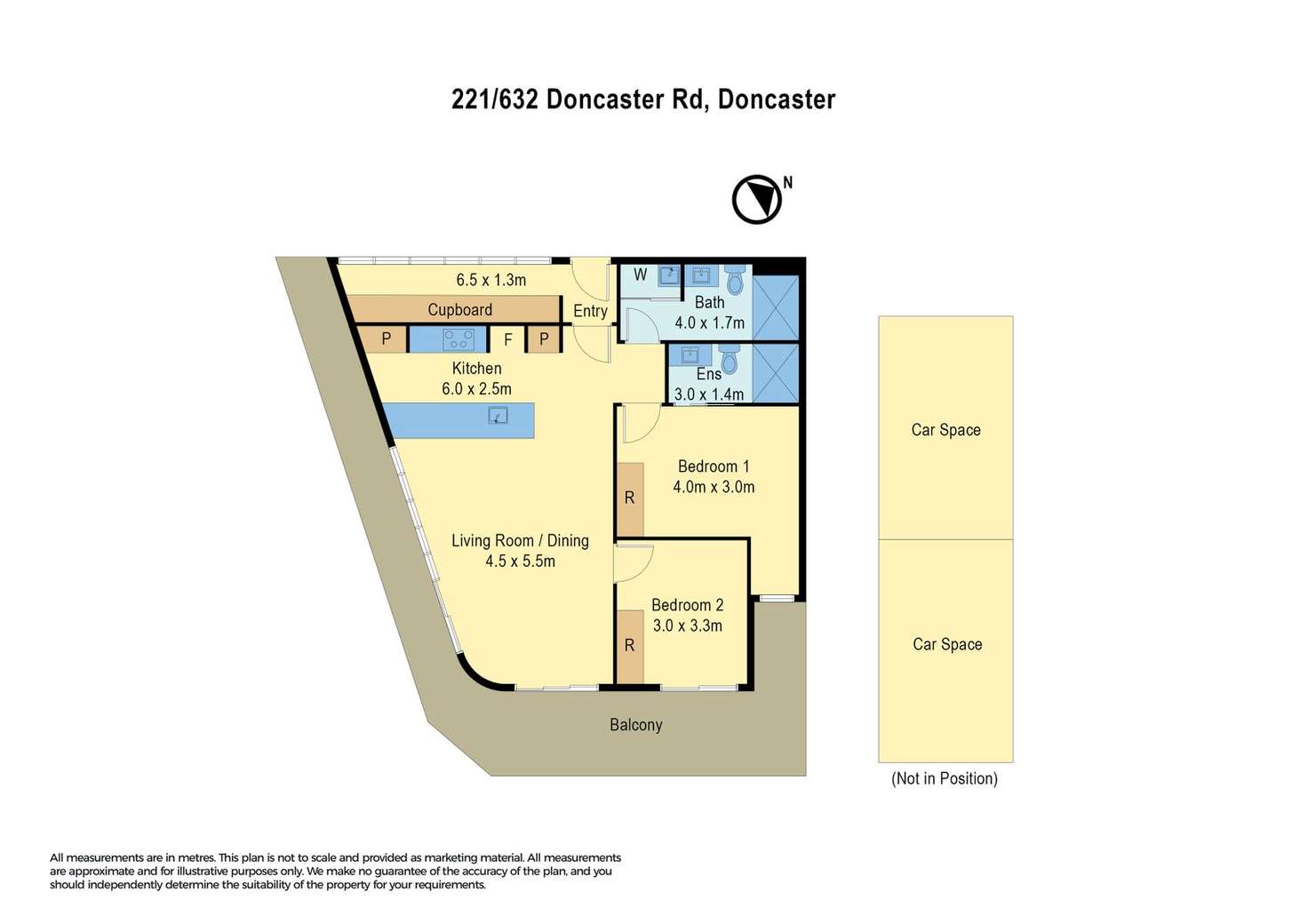 Floorplan of Homely apartment listing, 221/632 Doncaster Road, Doncaster VIC 3108