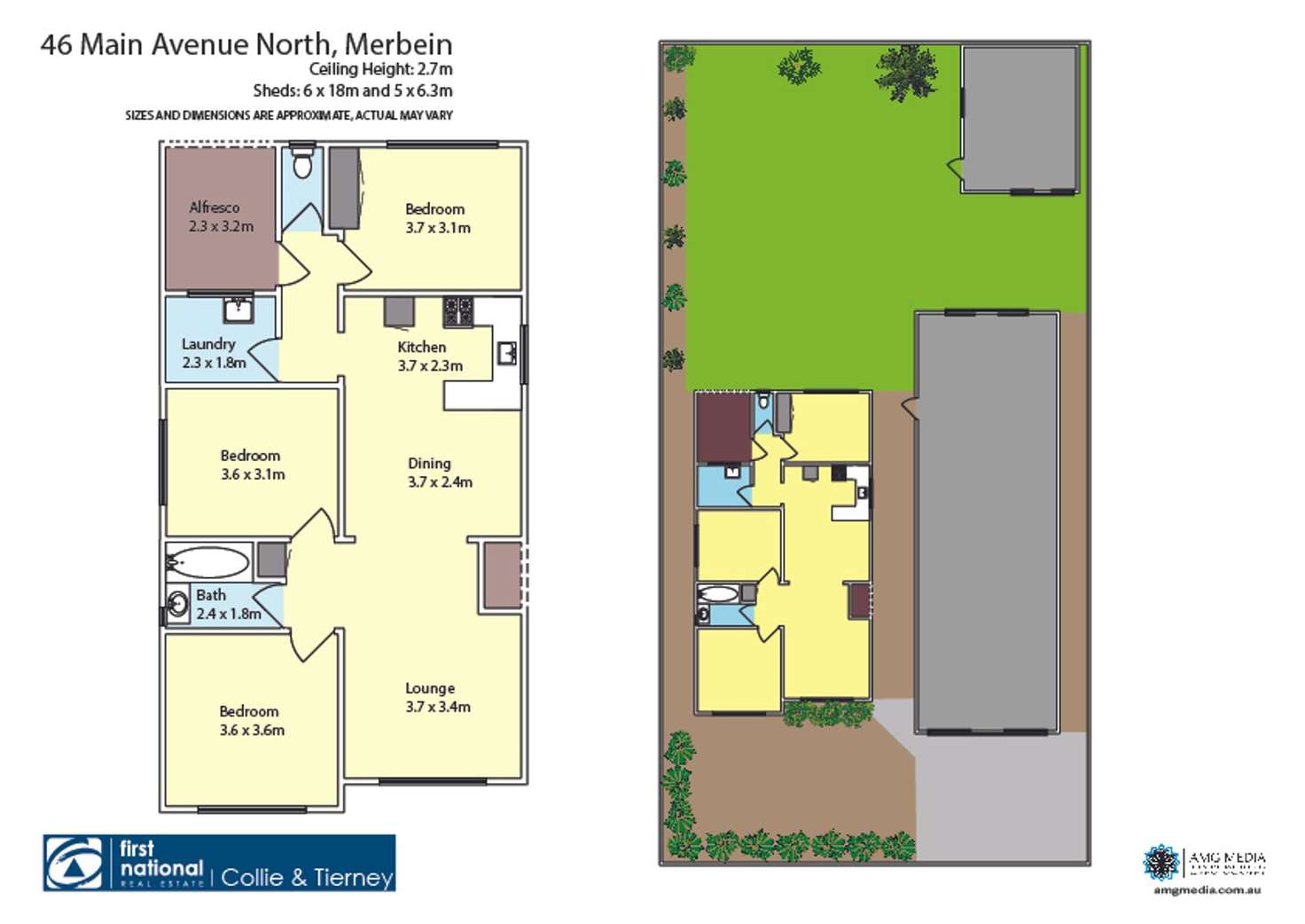 Floorplan of Homely house listing, 46 Main Avenue North, Merbein VIC 3505