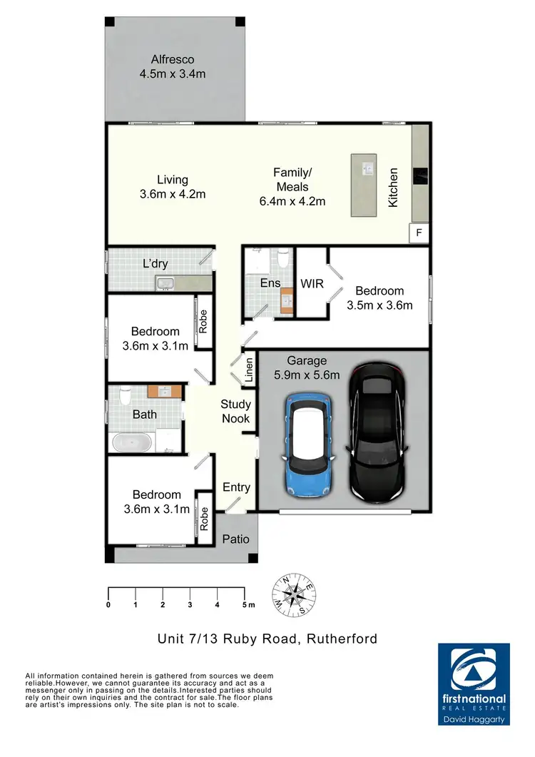 Floorplan of Homely villa listing, 7/13 Ruby Road, Rutherford NSW 2320