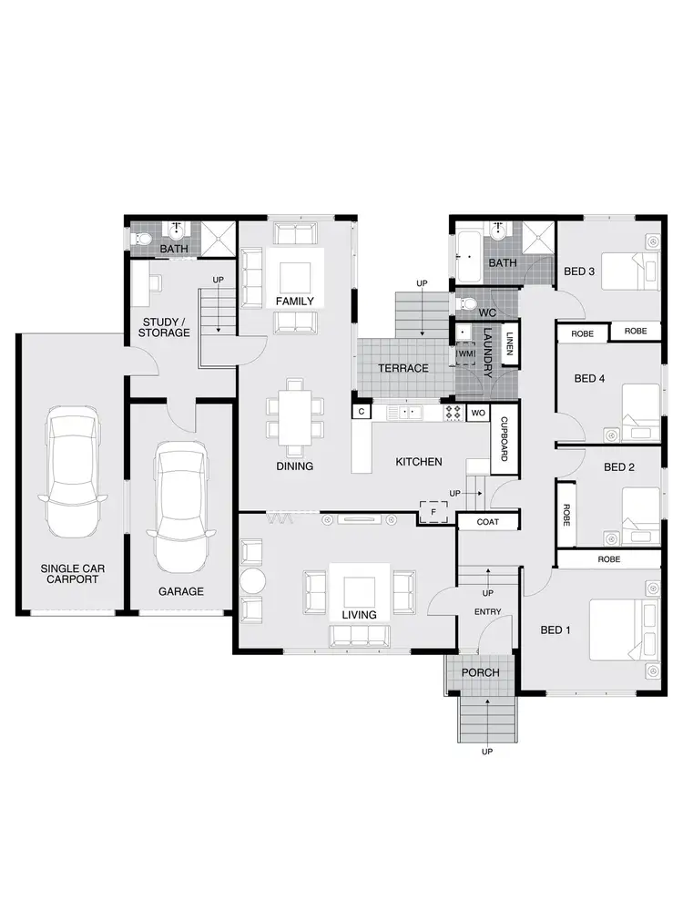 Floorplan of Homely house listing, 182 Osburn Drive, Macgregor ACT 2615