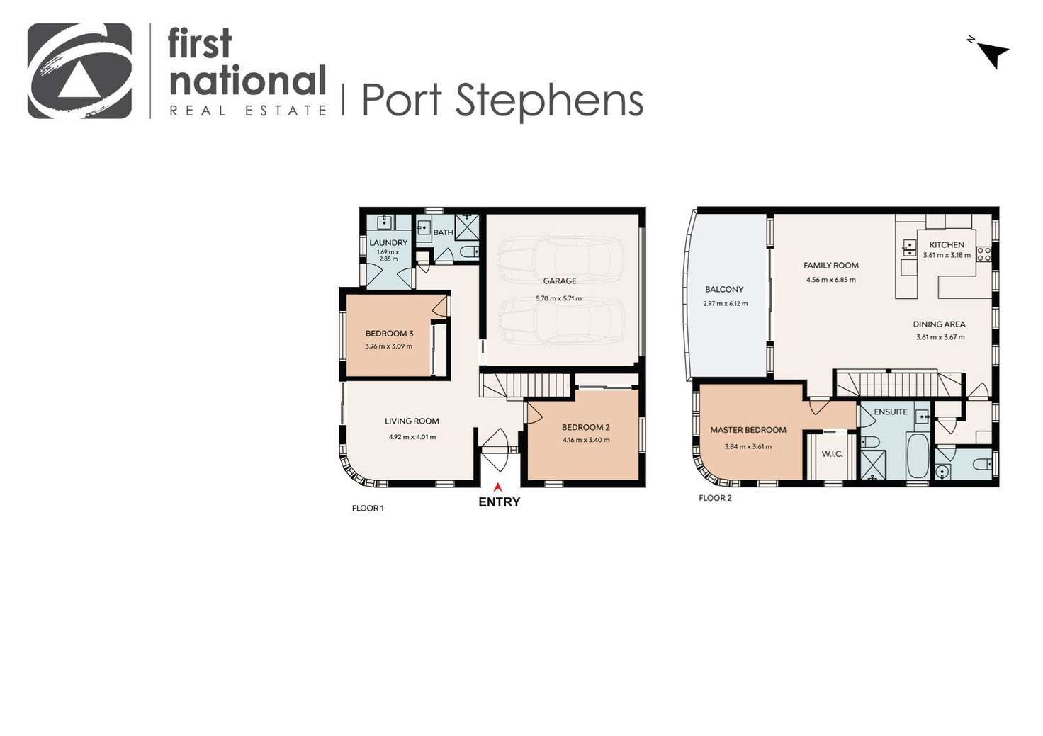 Floorplan of Homely semiDetached listing, 2/7 Dart Place, Corlette NSW 2315