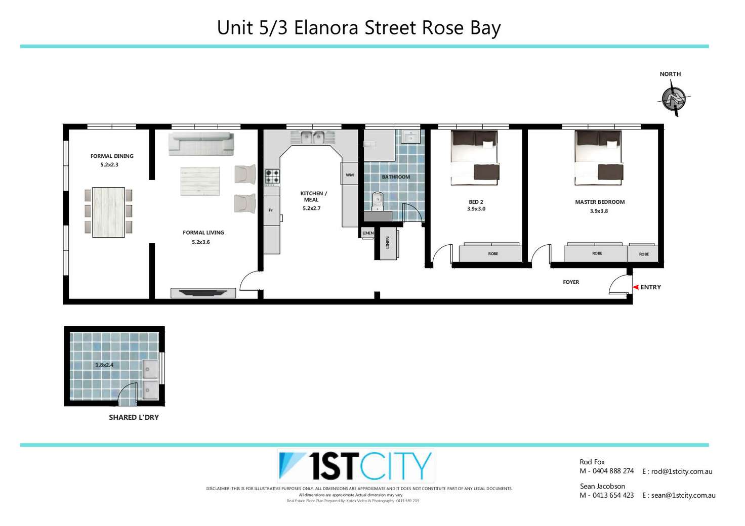 Floorplan of Homely apartment listing, 5/3 Elanora Street, Rose Bay NSW 2029